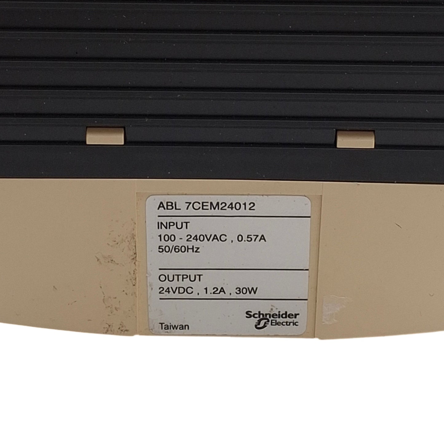 Used Schneider Electric ABL 7CEM24012 AC-DC Power Supply 100-240V AC In, 24V 1.2A Out