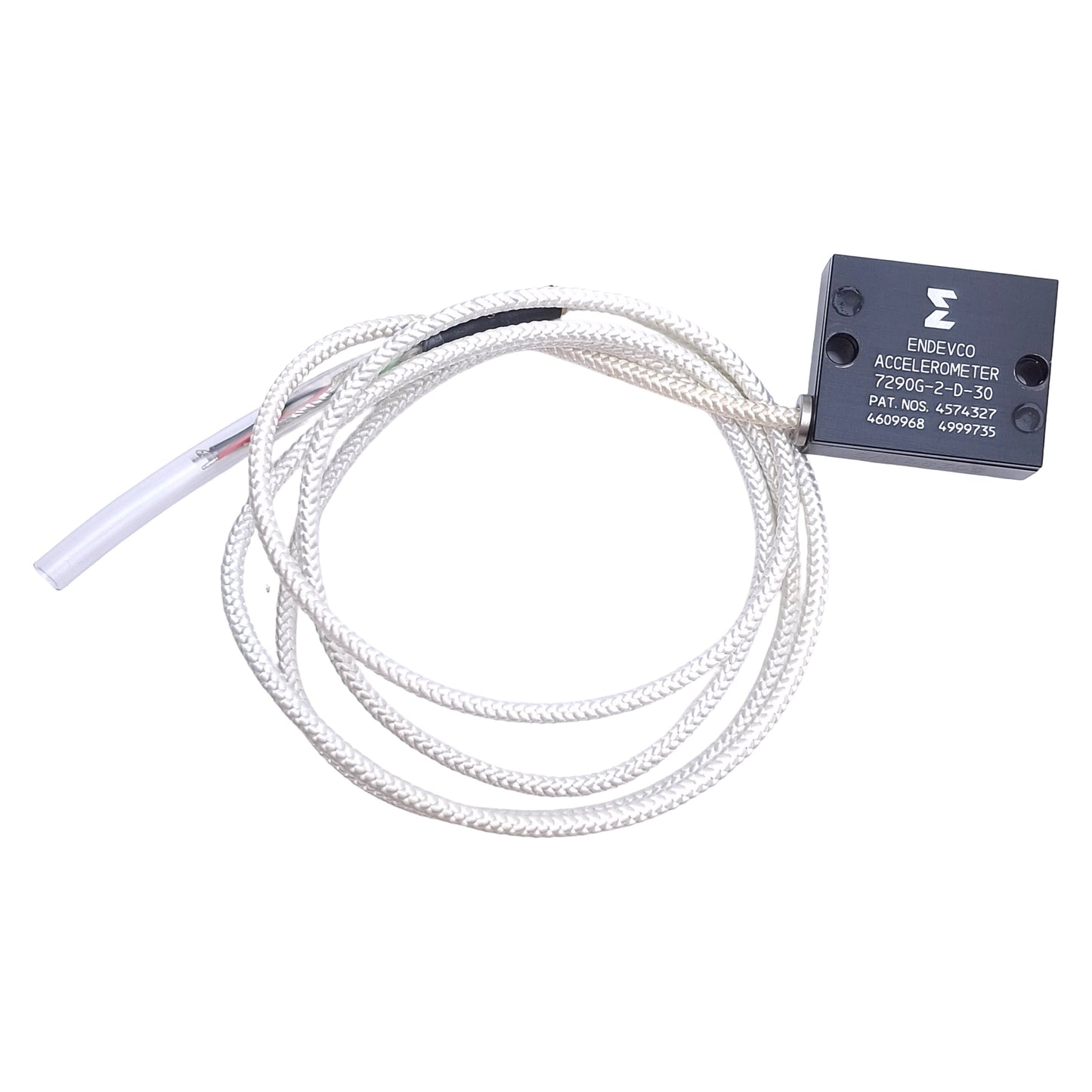 New Endevco 7290G-2-D-30 Variable Capacitance Accelerometer 2g Range, 30in Length