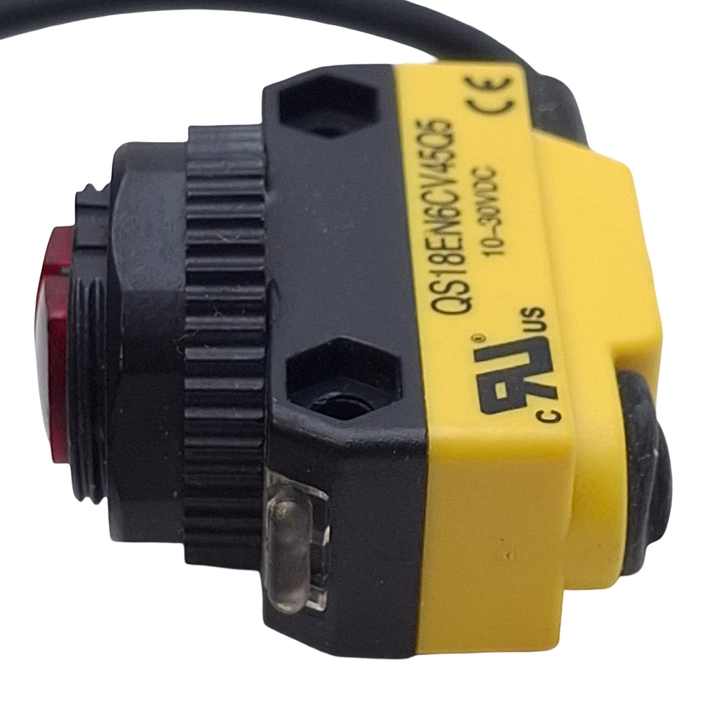 Used Banner QS18EN6CV45Q5 Photoelectronic Sensor NPN, 43mm Range, 10-30VDC, 4-Pin M12