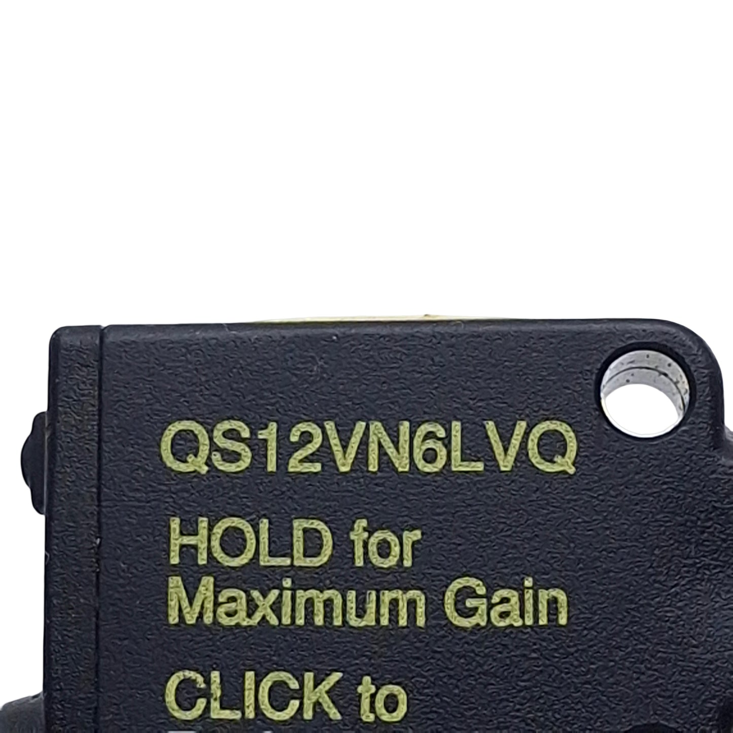 Used Banner QS12VN6LVQ Photoelectric Sensor, NPN, 2m Range, 10-30VDC, 4-Pin M8, 6in