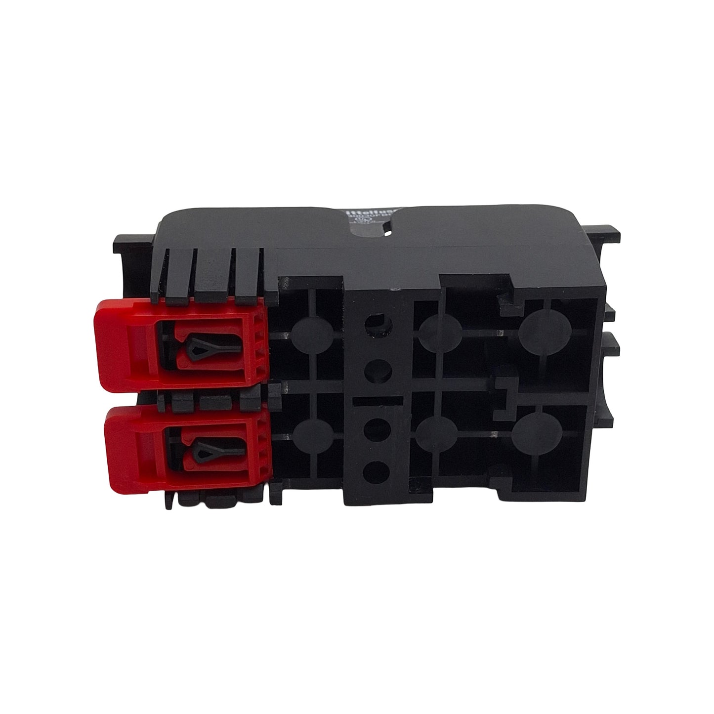 Used Littelfuse LFT300302C Fuse Block, 2-Pole, 300VAC/DC, 30 Amps, Class T, w/ Covers