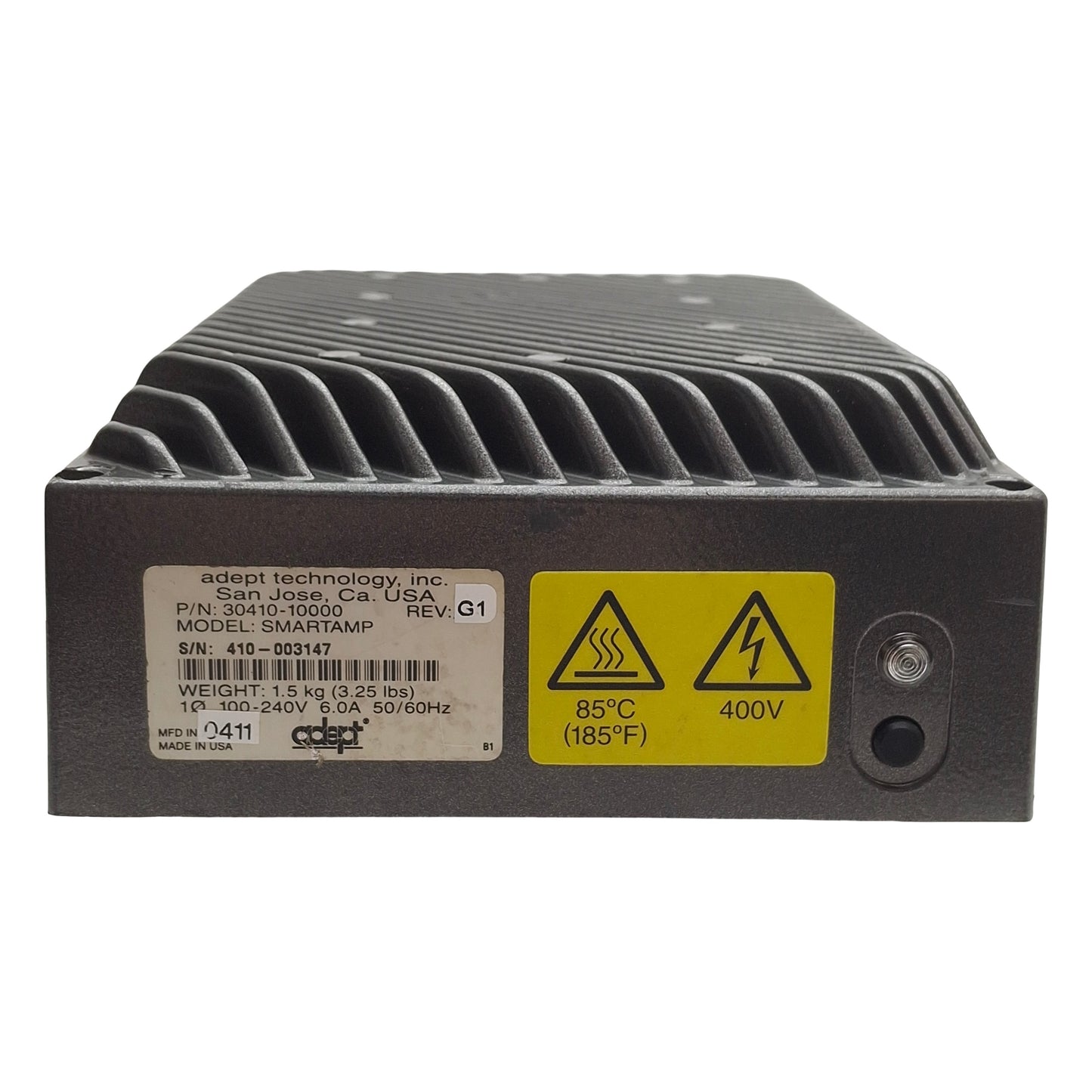 Used Adept 30410-100000 Rev:G1 SmartAmp Servo Amplifier 1-Phase 100-240VAC 6A 50/60Hz