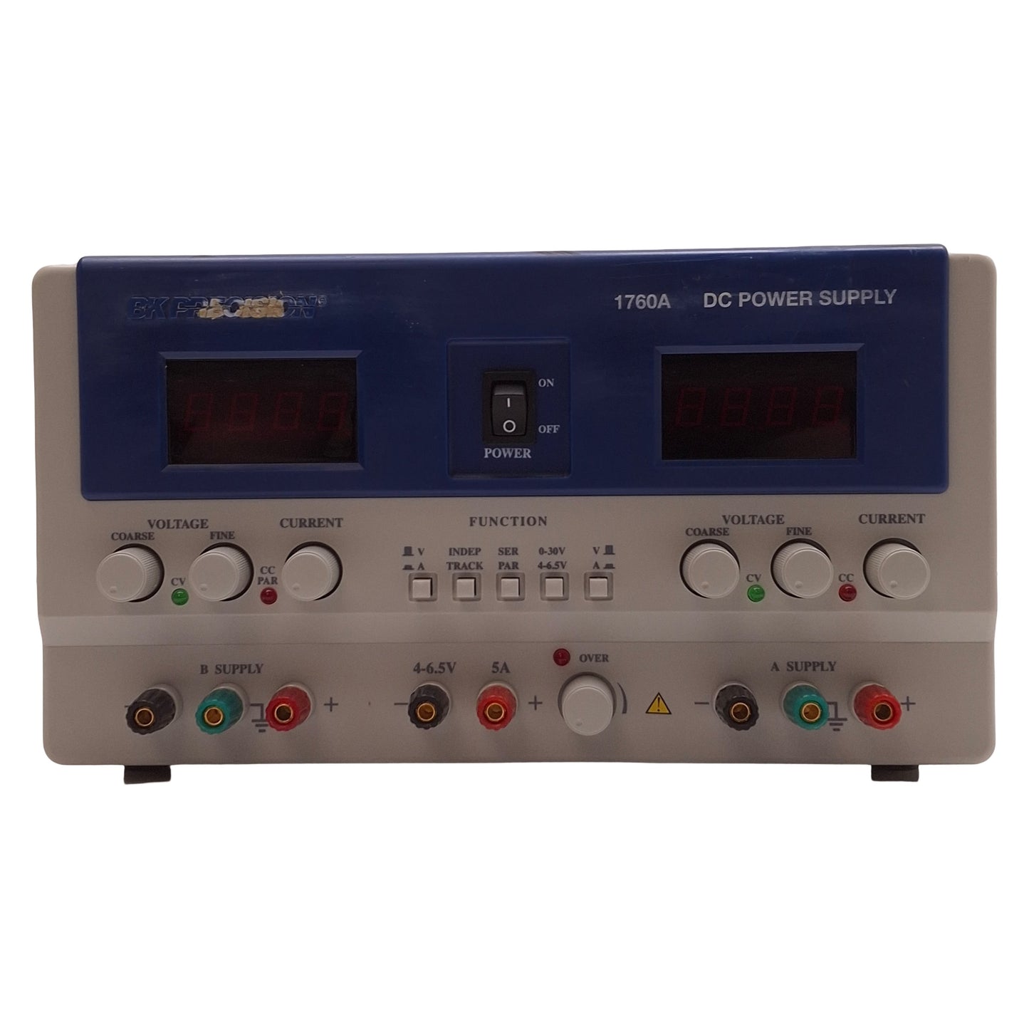 Used BK Precision 1760A Triple Output DC Power Supply 350W, Two 4-Digit LED, 115VAC