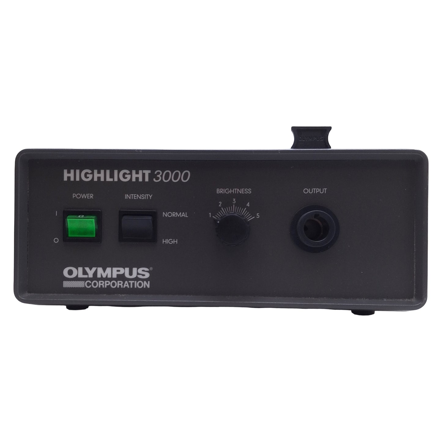 Used Olympus Highlight 3000 Fiber Optic Light Source 175W, 121VAC 2A, ø15mm Output
