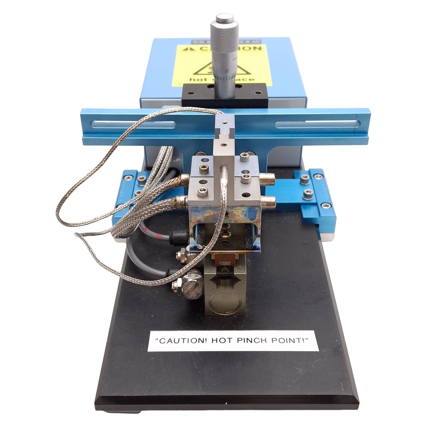 Used Beahm 220-B Thermal Die Bonder, 200-500°F, 1-9999sec Timer, 0-100PSI, 120VAC