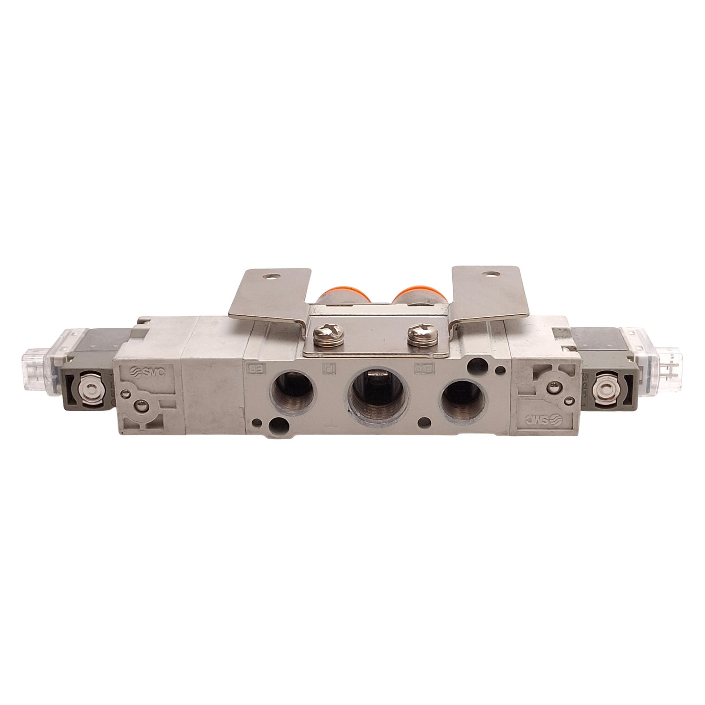 Used SMC SY7320-5LOZ-N11T-F2 Solenoid Valve, 3-Position Closed Center, 24VDC Coils