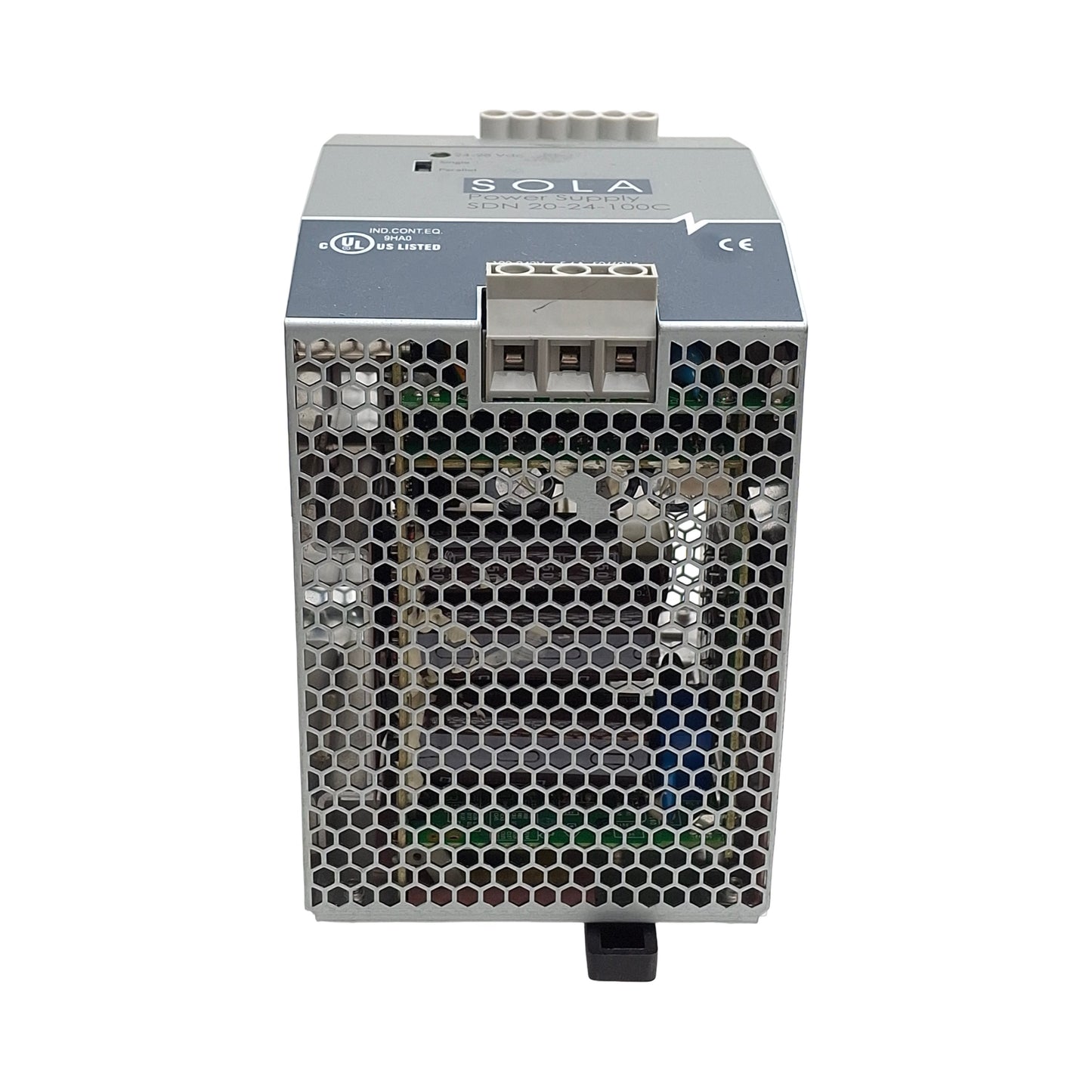 Used Emerson SDN 20-24-100C Sola Power Supply 100-240VAC or 100-250VDC IN, 24VDC OUT