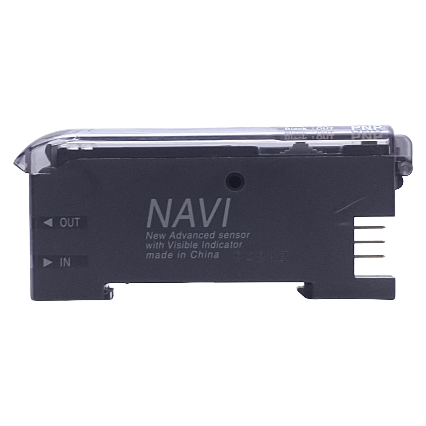 Used SunX FX-301P Digital Fiber Sensor PNP Open, 12-24VDC, 100mA, Red, DIN Rail