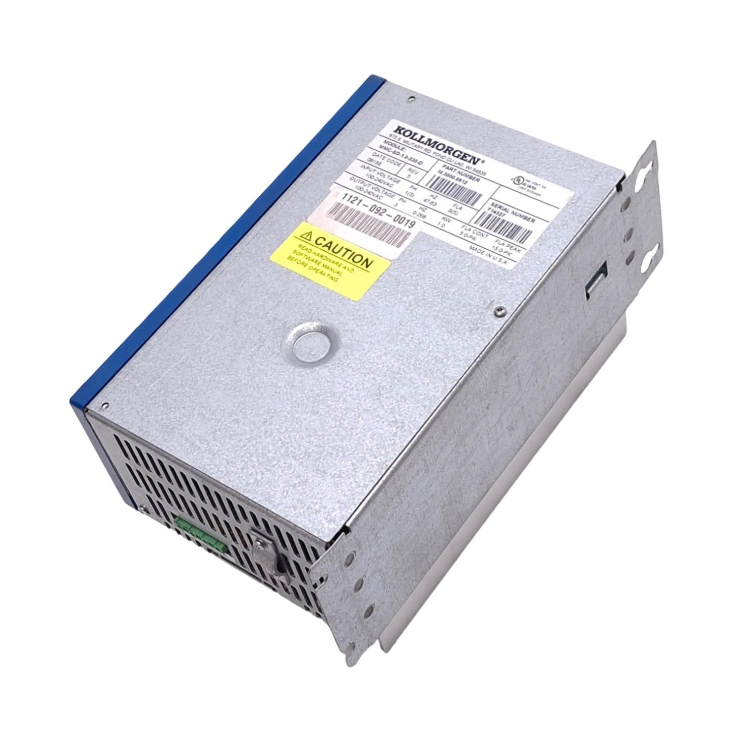 Used Kollmorgen MMC-SD-1.0-230-D Smart Servo Drive, 3ph 100-240VAC 5A, 1.0kW Max