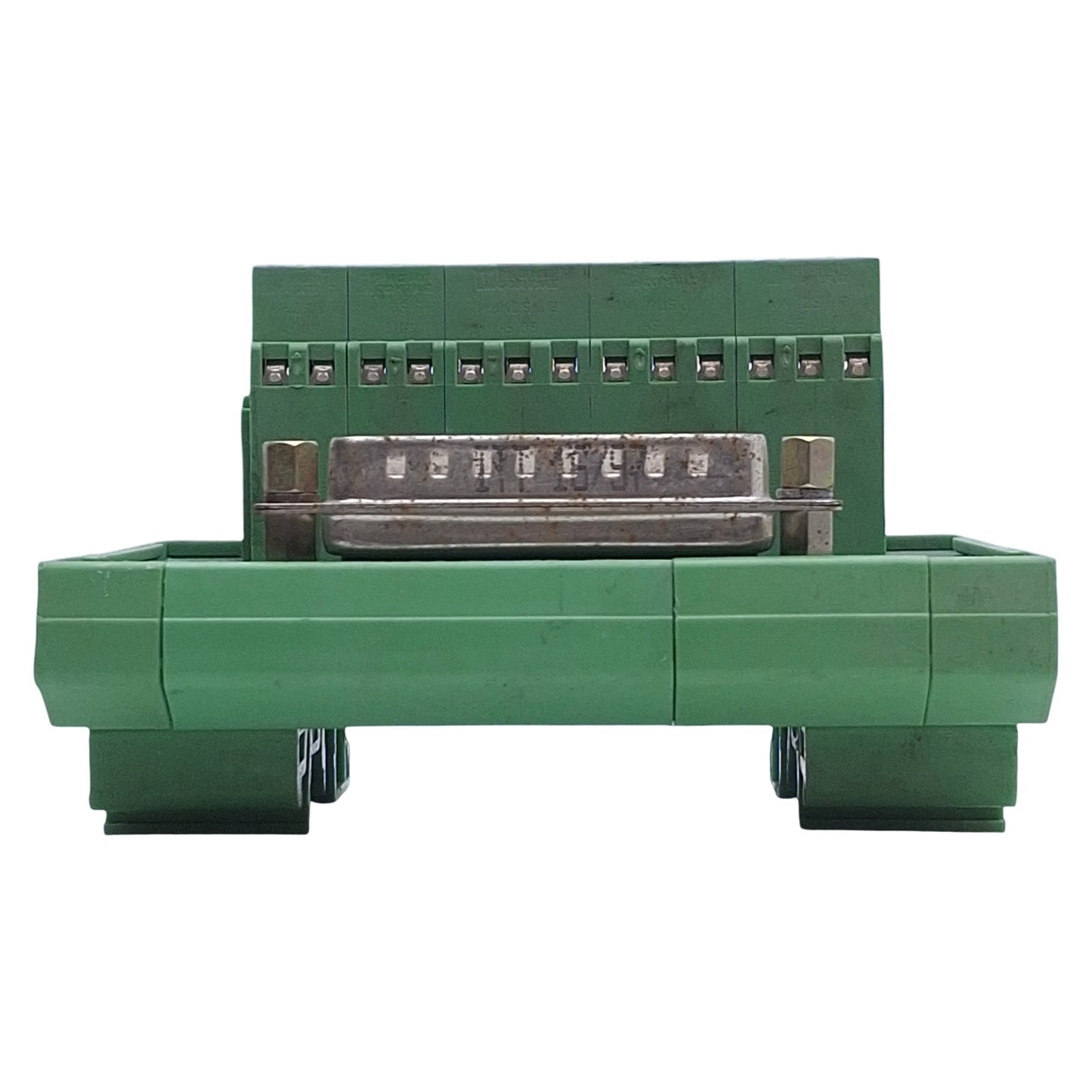 Used Phoenix Contact 2281144 FLKM-D25 SUB/S Breakout Module, 25-Pin Male, DIN Rail