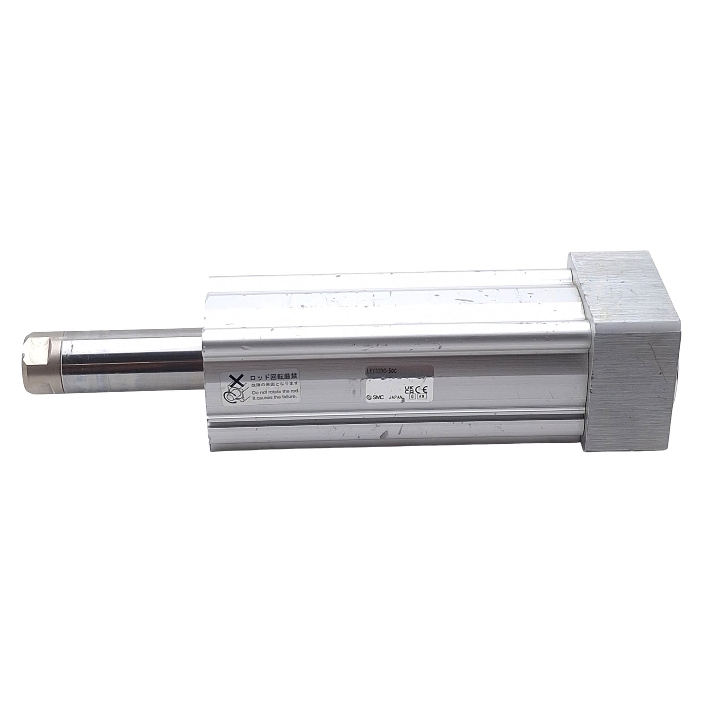 Used SMC LEY32DC-50C Incremental Encoder, ø32mm Bore, 50mm Stroke, *No Motor*