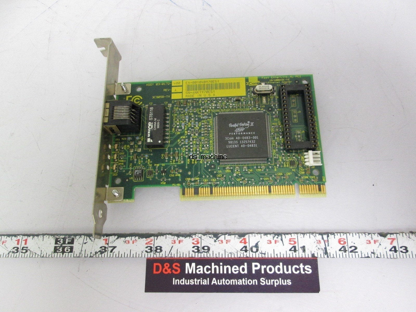 Used 3COM FAB 02-0172-000 Fast Ethernet XL PCI