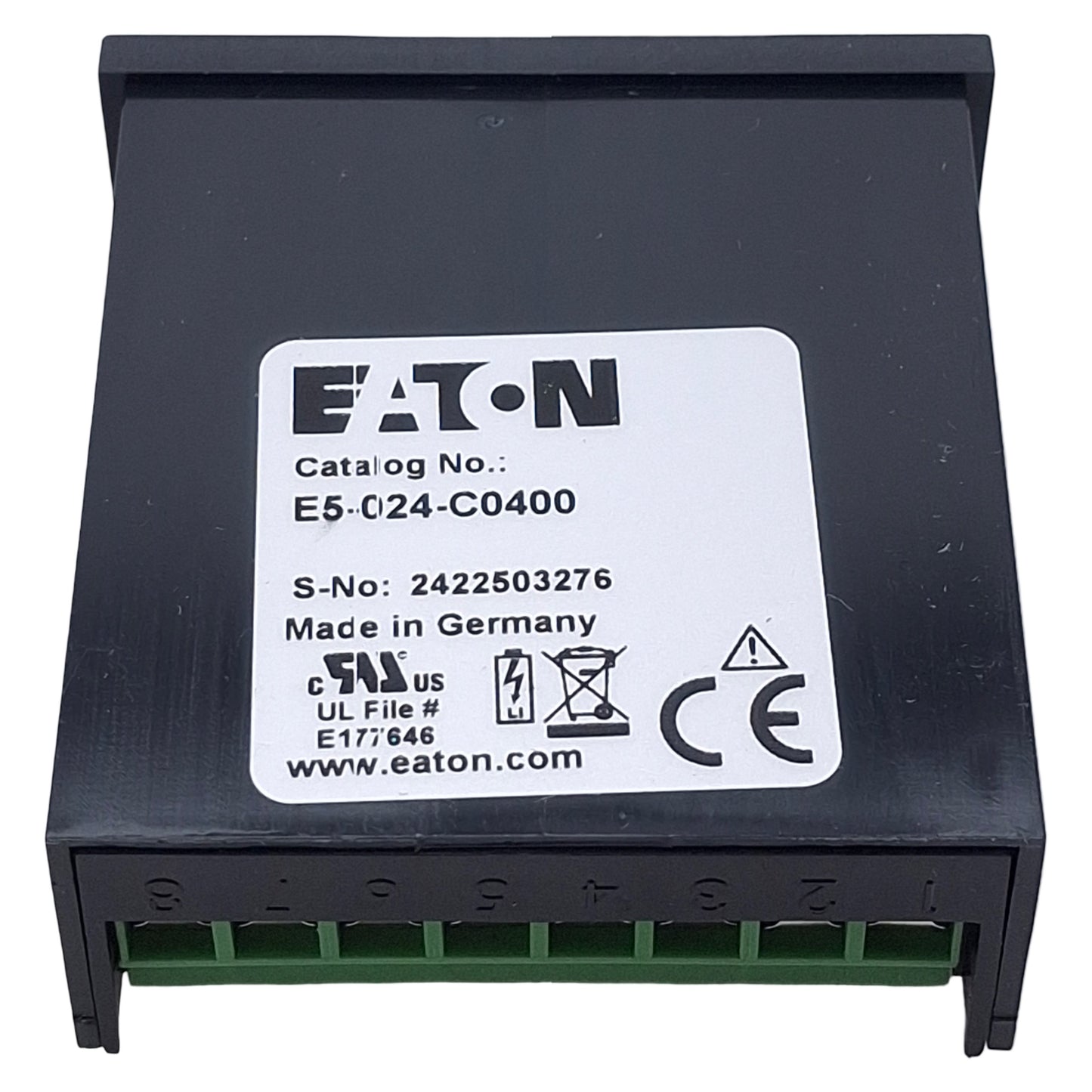 New Eaton E5-024-C0400 LCD Display Counter/Totalizer, PNP/NPN, 8-Digit, 1/32 DIN