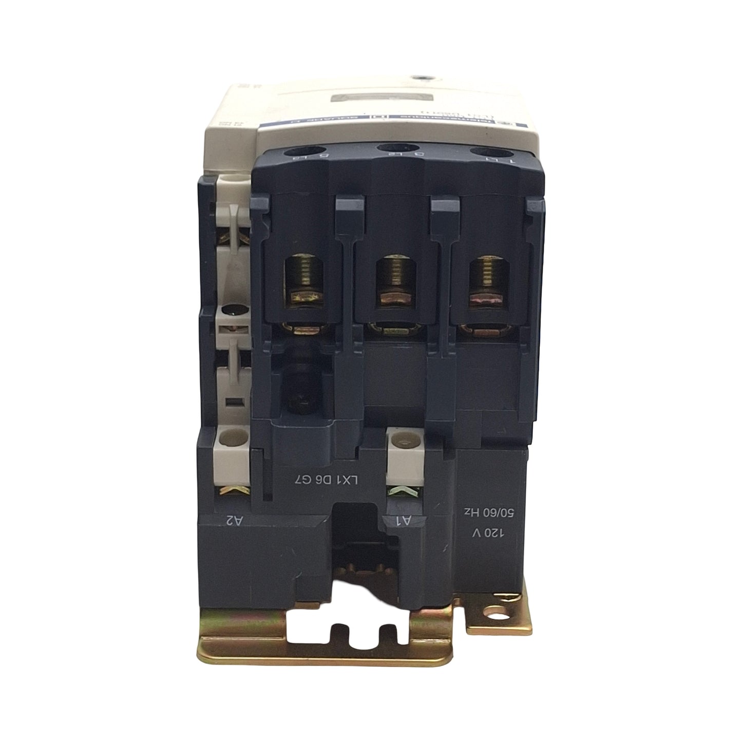 Used Schneider Telemecanique LC1D5011-V120 Contactor, 3-Pole + 1NO&1NC, 120VAC Coil