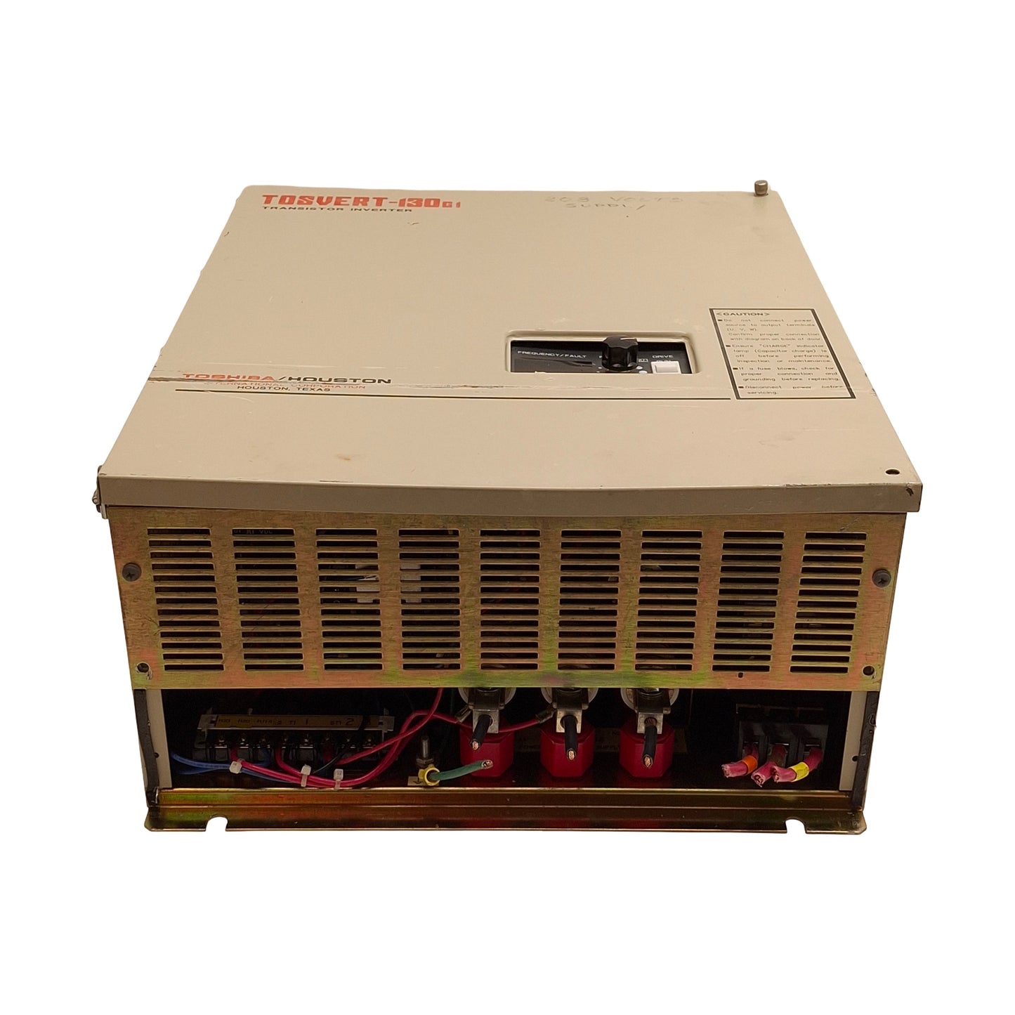 Used Toshiba VT130G1-2160B0H VFD Motor Drive 208/230VAC 3-Phase, 15HP