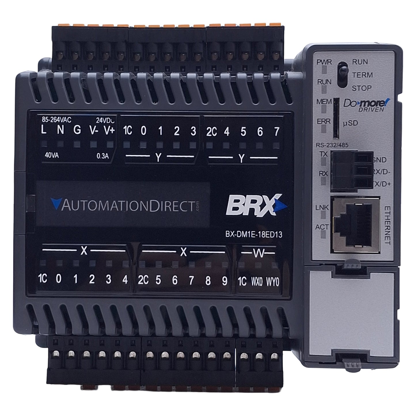 Used Automation Direct BX-DM1E-18ED13 BRX Programmable Controller, 120-240VAC