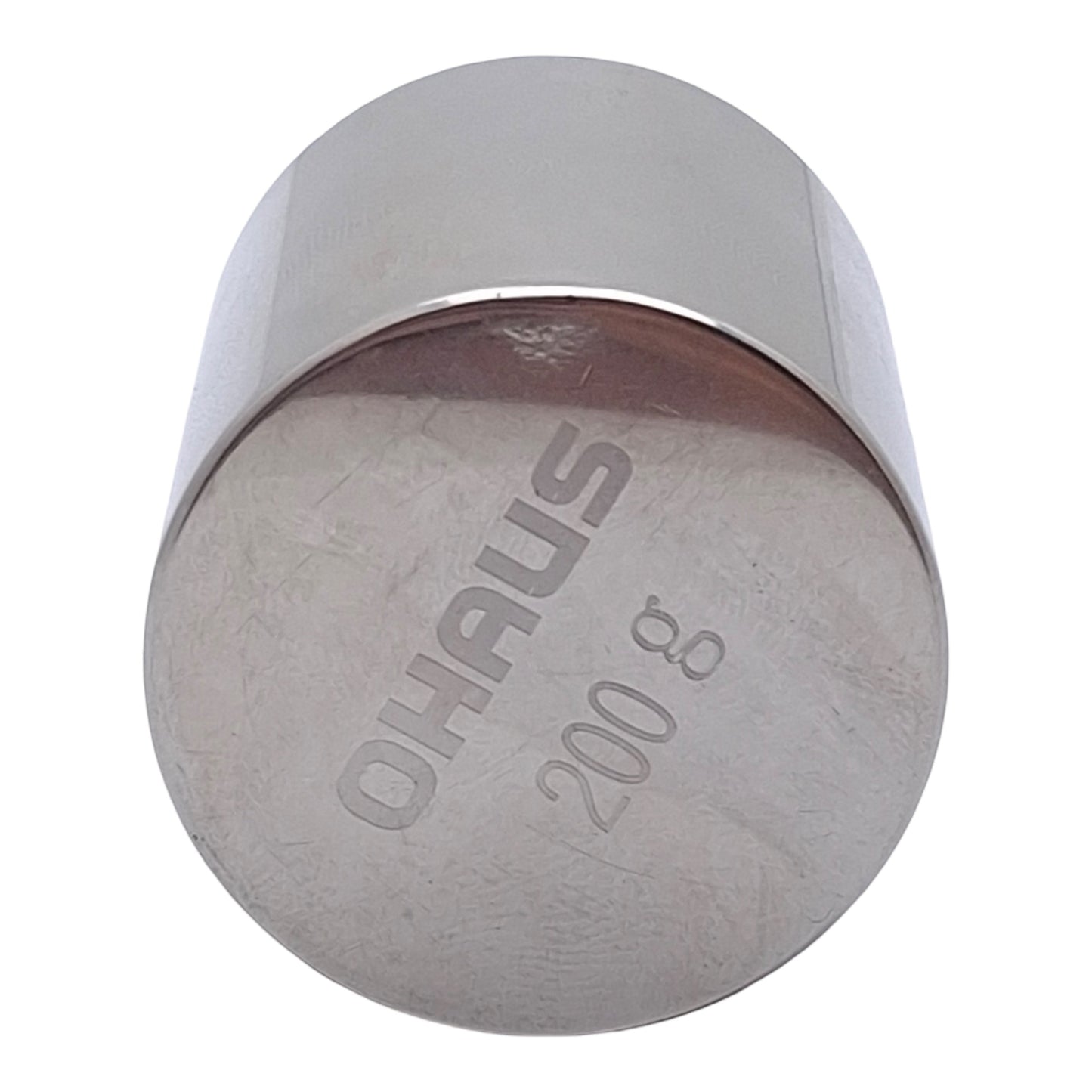 Used Ohaus 71131274 Stainless Steel Calibration Weight for Balances, 200g, F2 Class