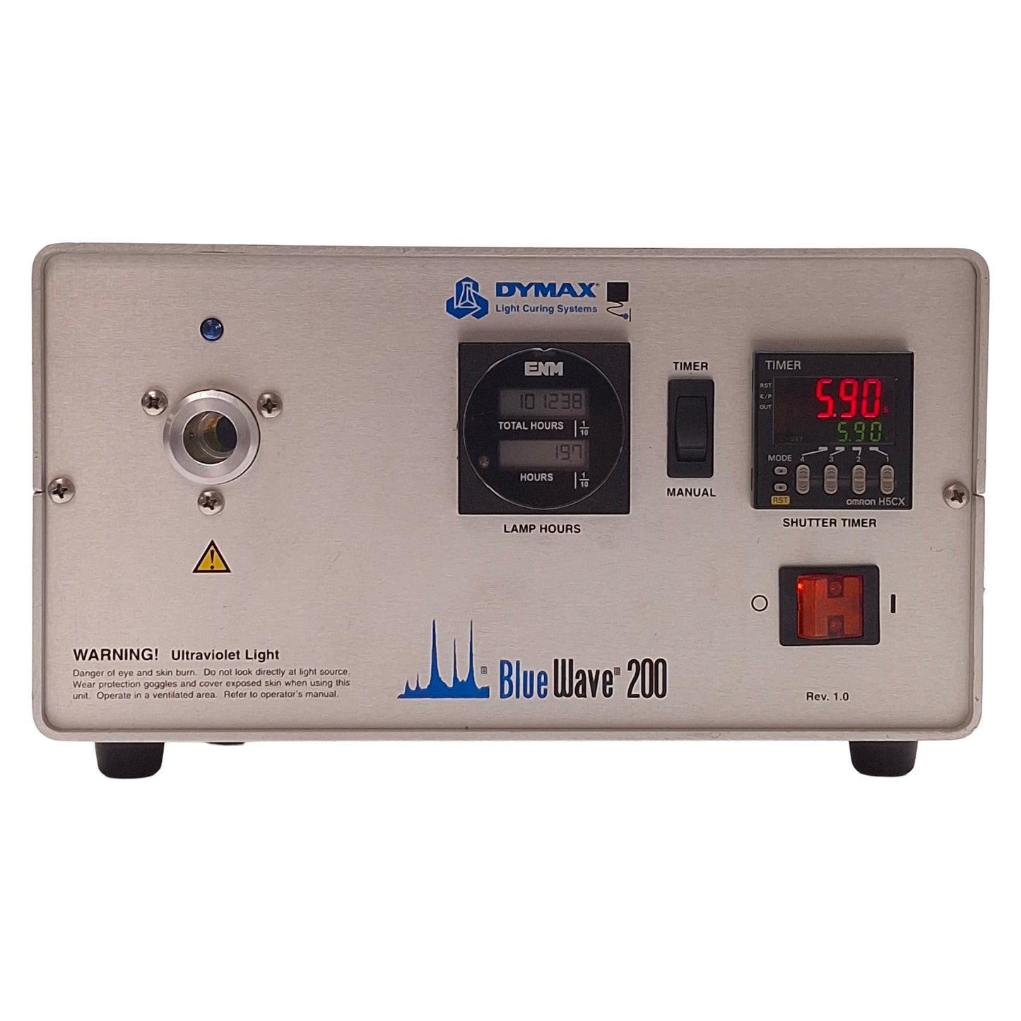 Used Dymax BlueWave 200 V1.0 UV Curing Spot Lamp, 200W 300-450nm, 115-230VAC