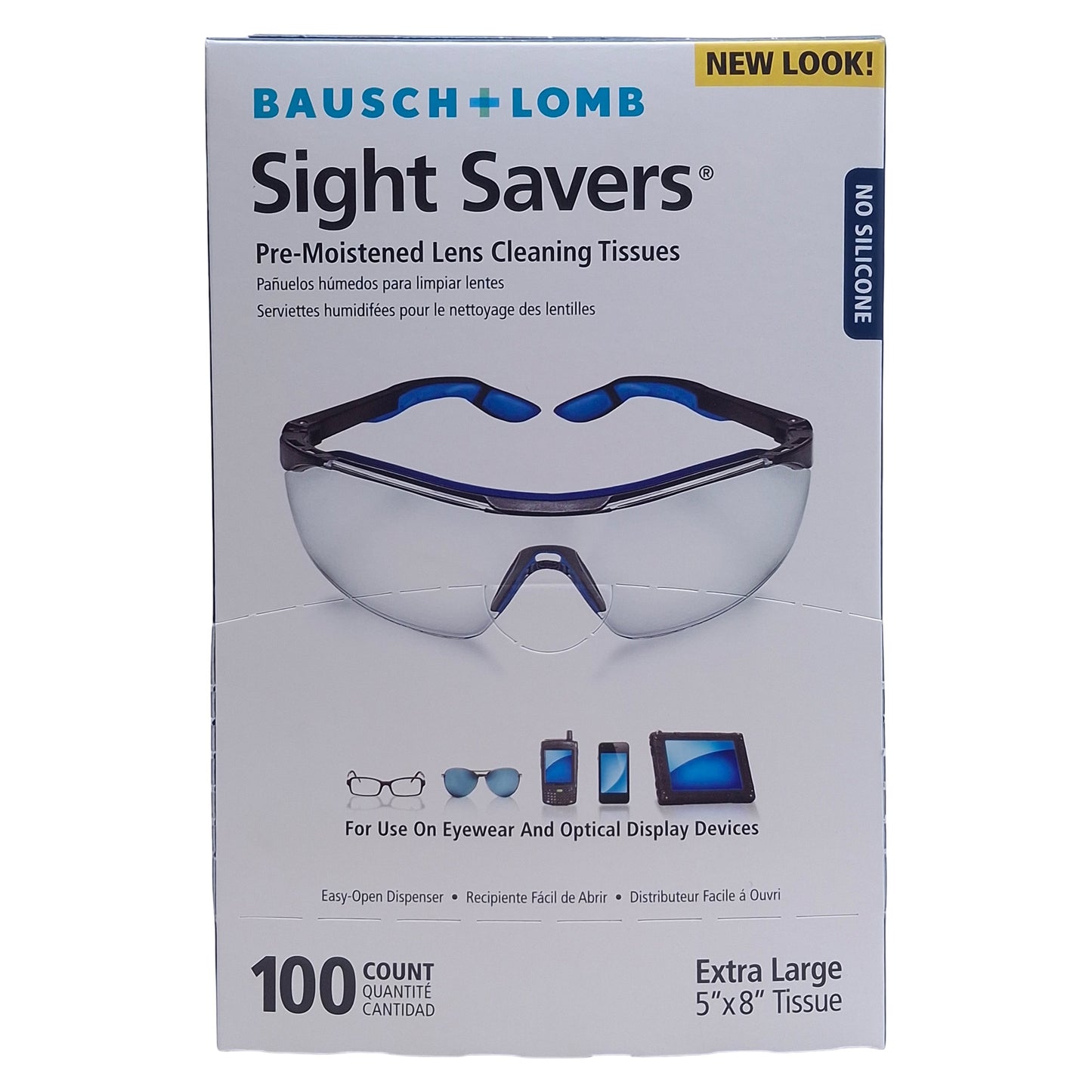 New Lot of 7 Bausch + Lomb 8574GM Sight Savers Lens Cleaning Tissue, 100 per Box