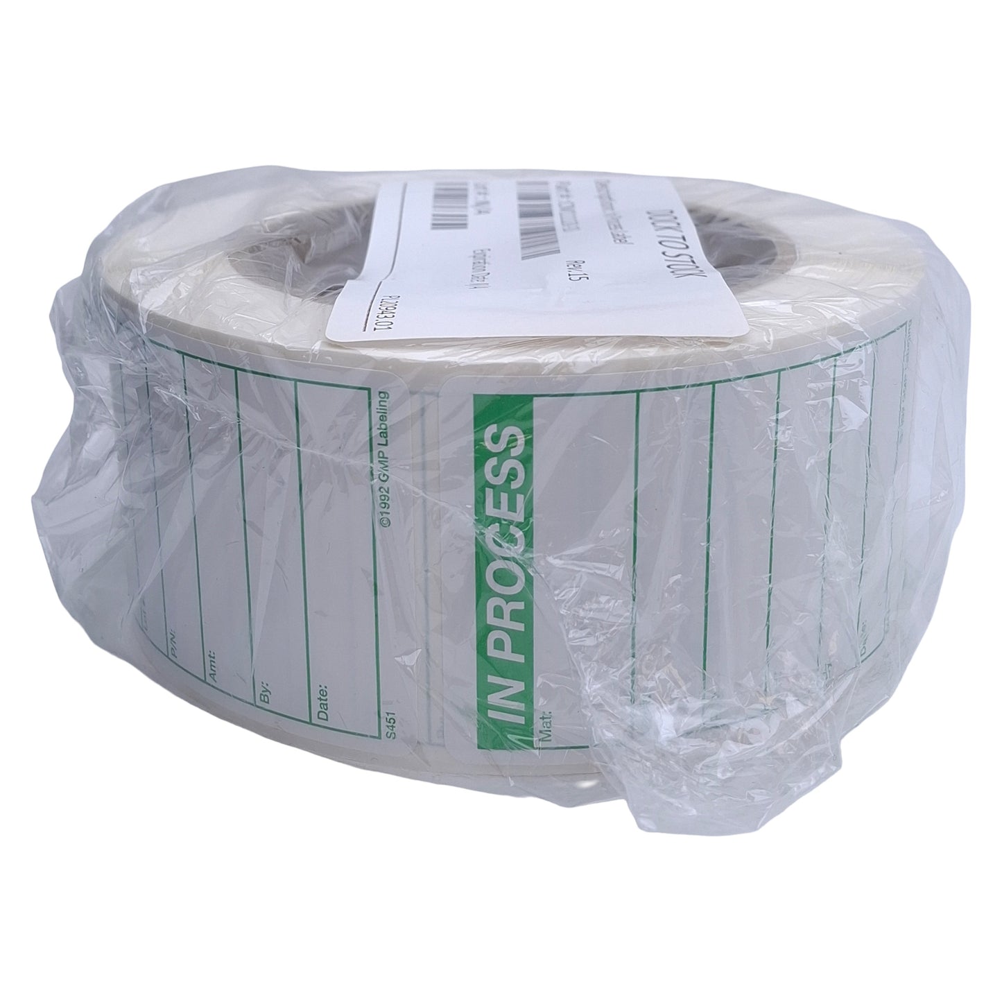 New GMP Labeling S451 In Process Label 500/Roll, 2 x 3in Rectangle, Matte Litho