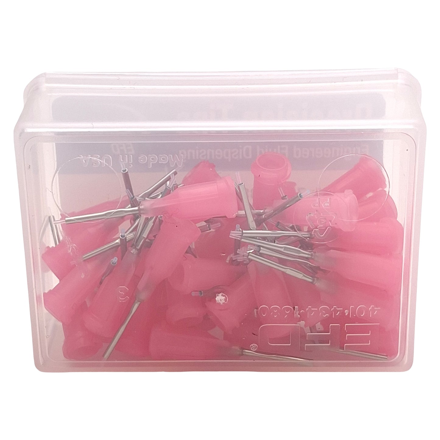 New Nordson EFD 7018388 Precision PTFE-Lined Tips, Pink, 0.5in x 0.012in ID, 50/Box