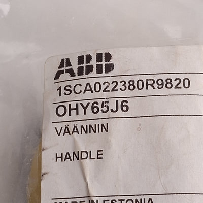 New ABB OHY65J6 Disconnect Switch Pistol Handle, Yellow/Red, NEMA 1, 3R, 12 / IP65