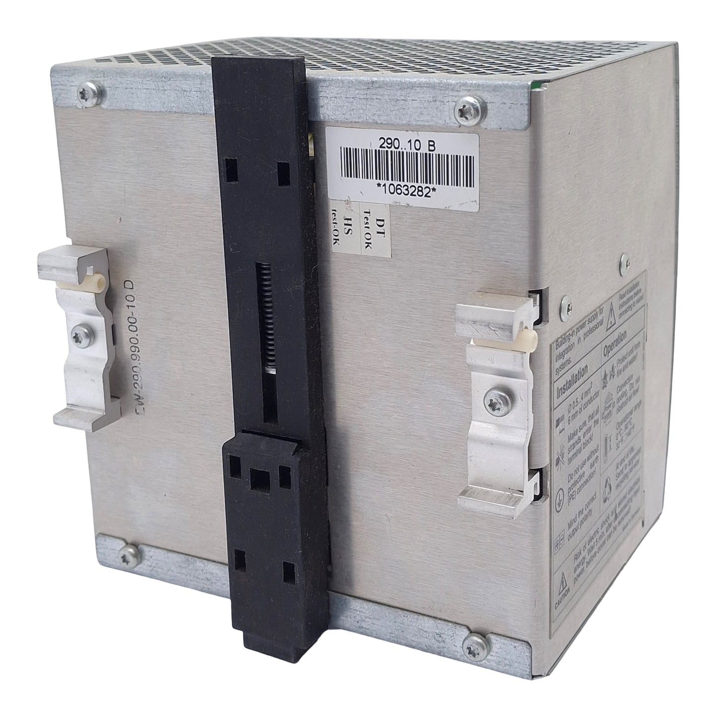 Used Sola SDN10-24-100 Power Supply, 115/230VAC In, 10A 24VDC Out, DIN Rail