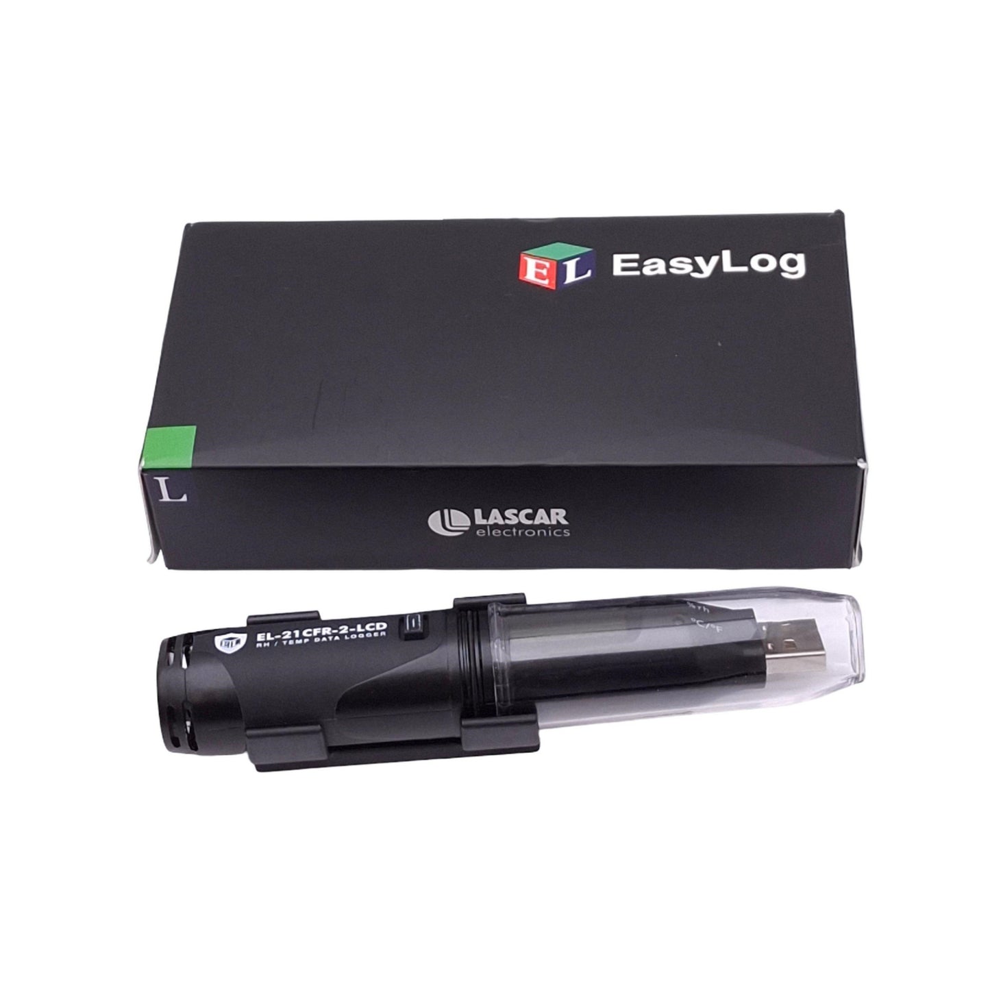 Used Lascar EL-21CFR-2-LCD EasyLog Data Logger, Temperature/Humidity, -35~80C 0-100RH