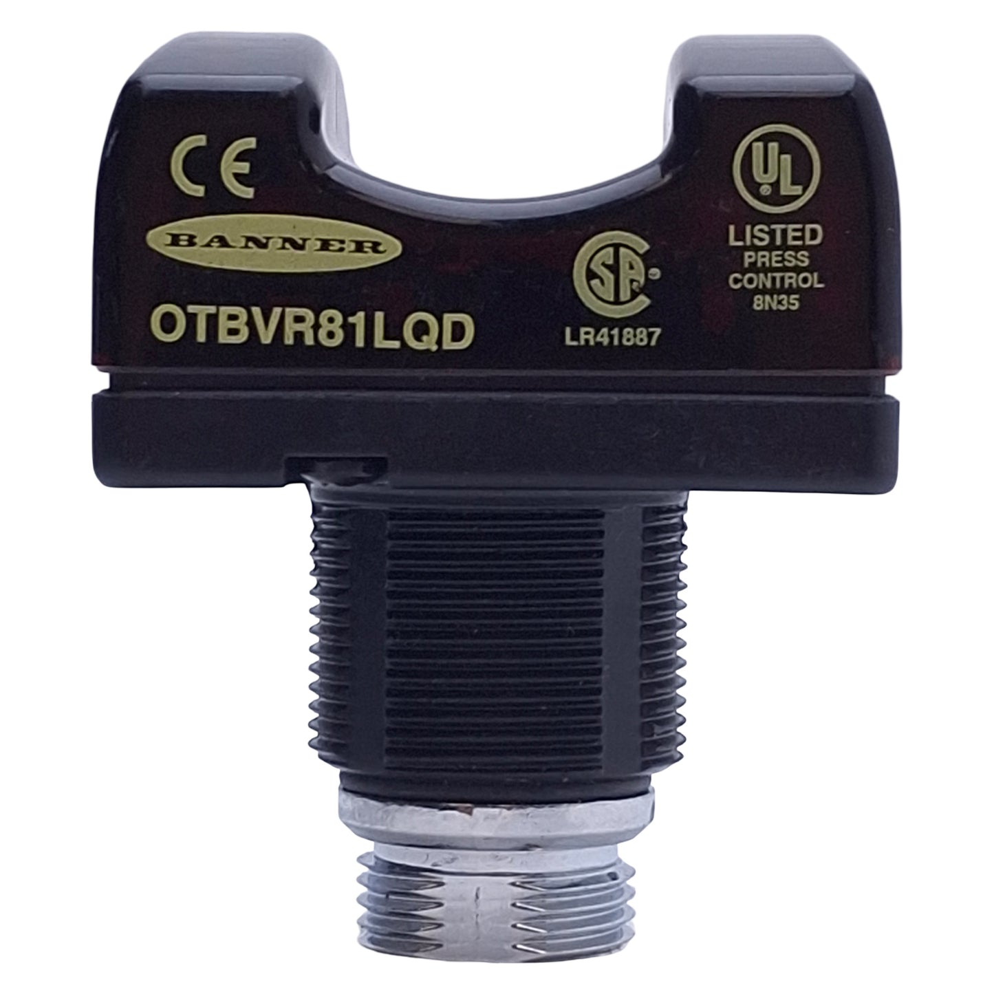 Used Banner OTBVR81LQD Optical Touch Button, 10-30VACDC, SPDT, 5-Pin Mini-Style QD