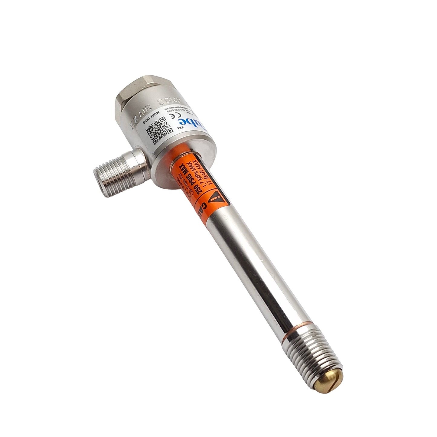 New – Open box Exair 3215 Medium Cold Air Vortex Tube, 20-250Psig, 10-40SCFM, 1/4in NPT