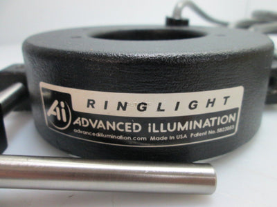 Used Advanced Illumination RL4236-660-F, 8 Red LED Ringlight *2 LEDS OUT*