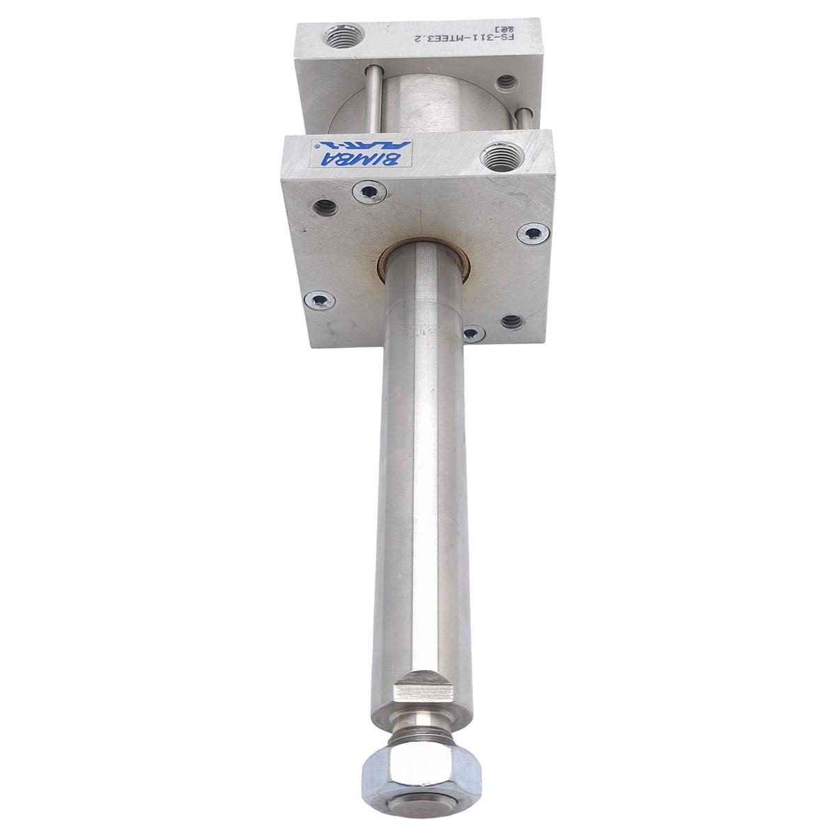 Used Bimba FS-311-MTEE3.2 Pneumatic Cylinder, ø2in Bore, 1in Stroke, 3.2in Extension