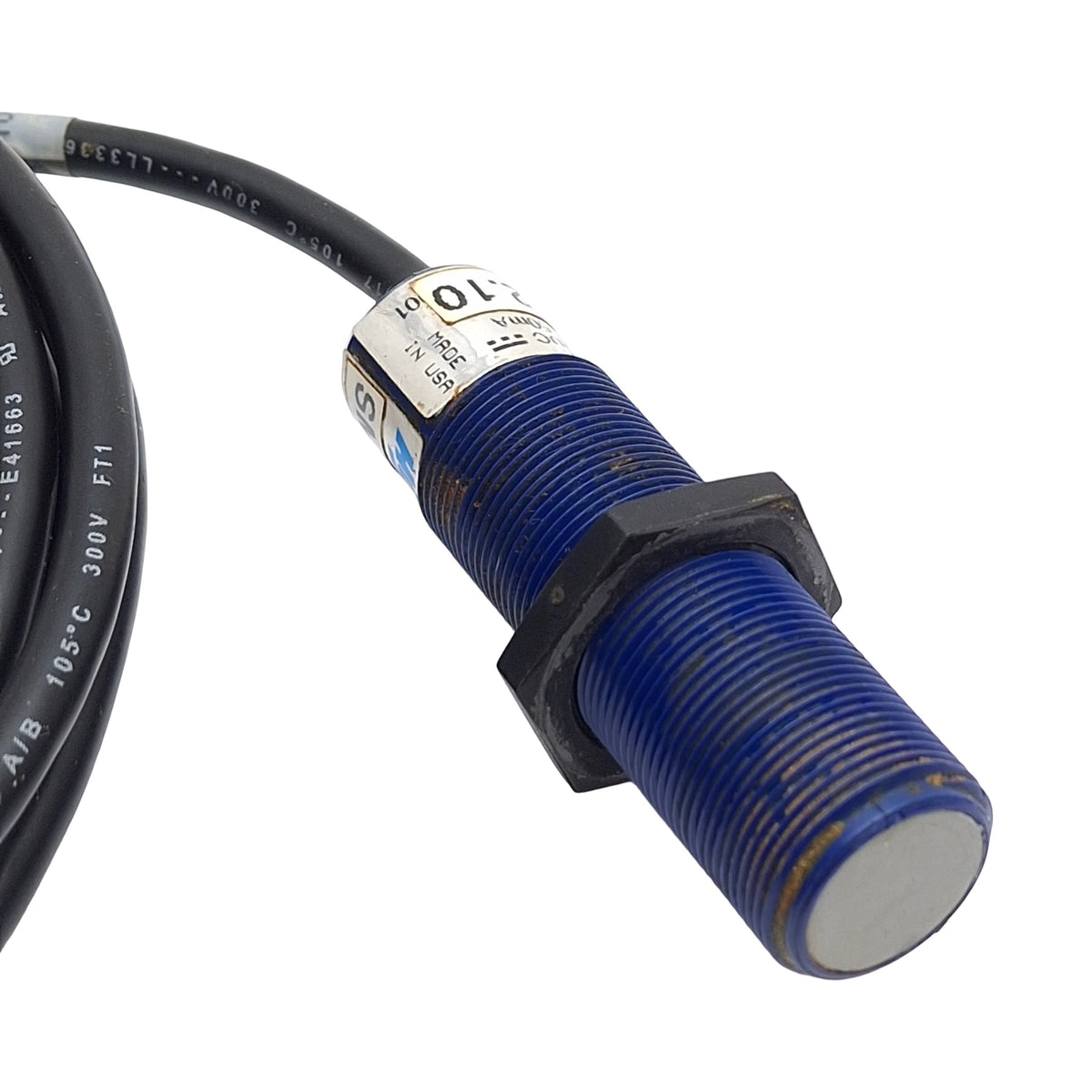 Used Automation Sensors SM602A-3500-12-10 Proximity Sensor, 10in Max Range, 12-24VDC