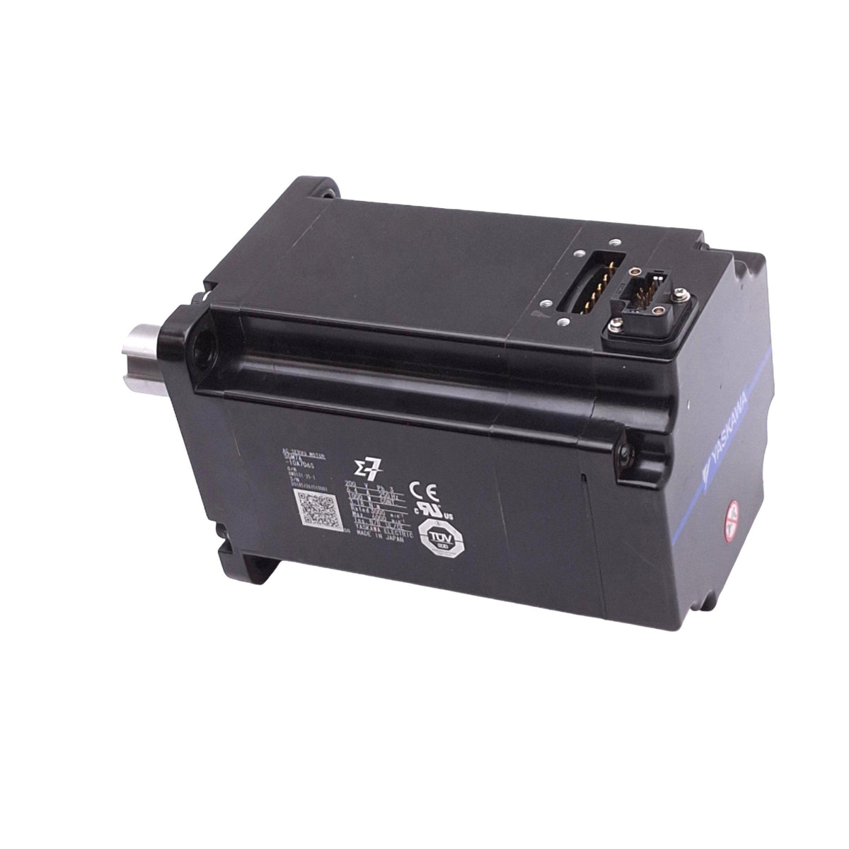 Used Yaskawa SGM7A-10A7D6S Servo Motor, 3ph 200VAC 6.4A In, 1000W 3.18Nm 6000rpm Max