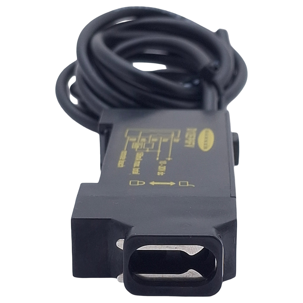 Used Banner D12SN6FV Glass Fiber Optic Amplifier, NPN, 10-30VDC, 5-Wire Lead, 0.9m