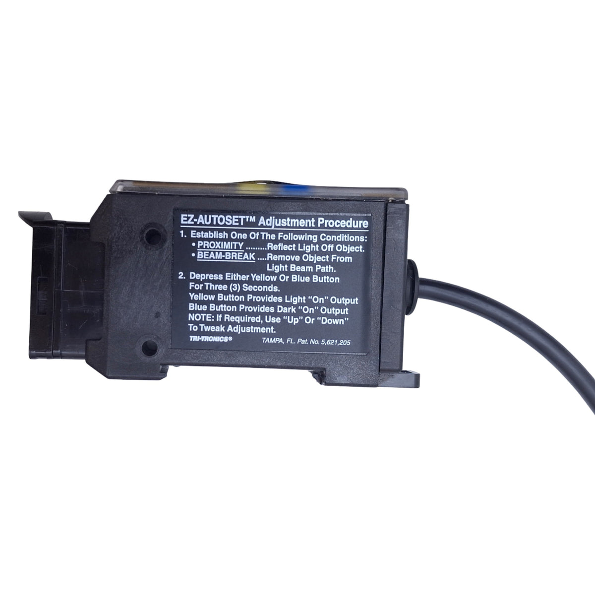 Used Tri-Tronics SPBIX97 Smarteye PRO Fiber Optic Amplifier, PNP/NPN, 10-30VDC, 25ft