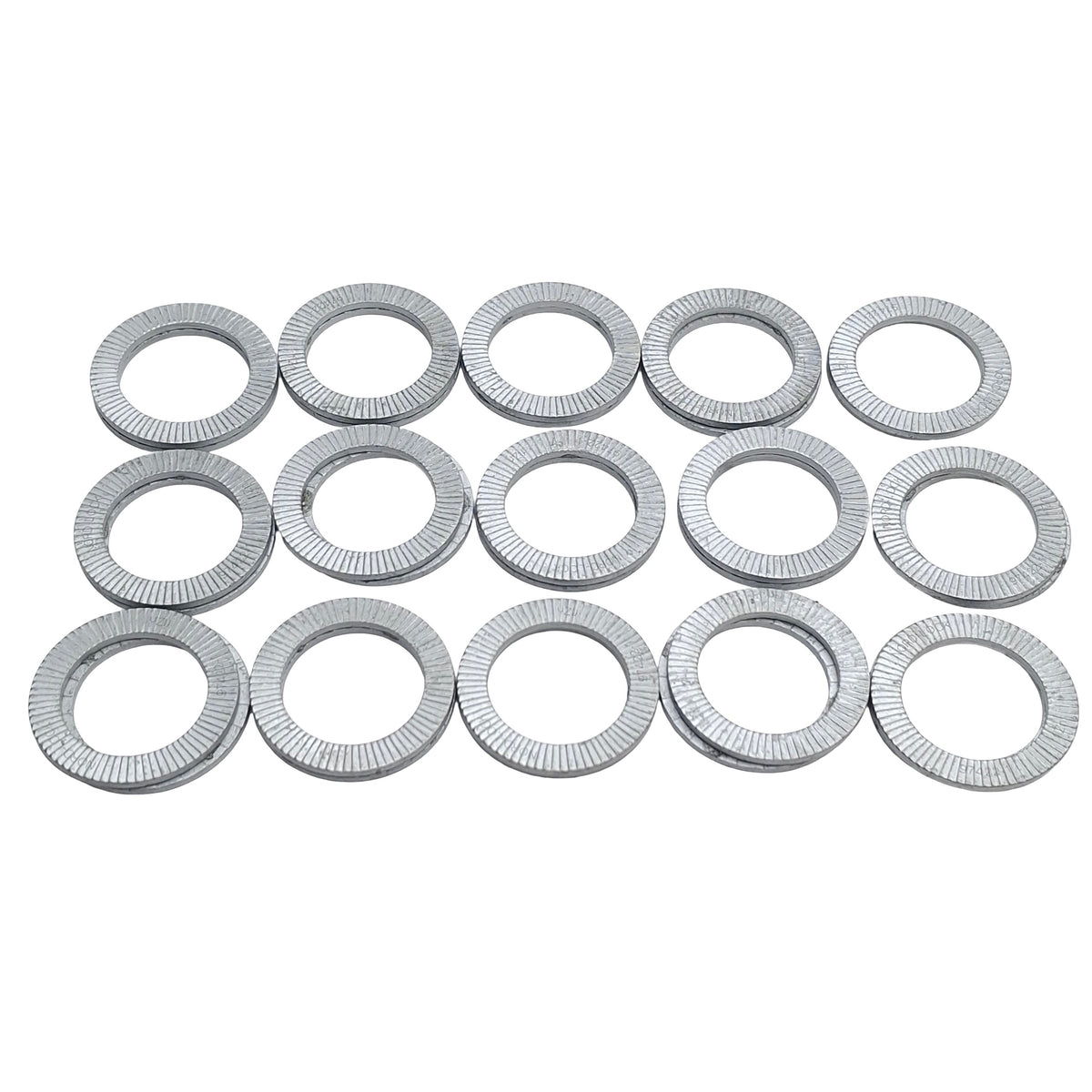 New – Open box Lot of 15 Nord-Lock NL20 1542 Steel Wedge Locking Washer, Glued, ø20mm x 30mm OD
