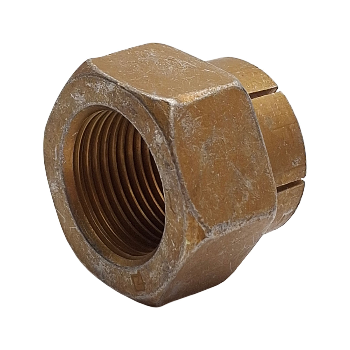 New – Open box Lot of 2 ESNA 41NW-164 Heavy Hex Slotted Beam Metal Locknut, 1"-14UNS