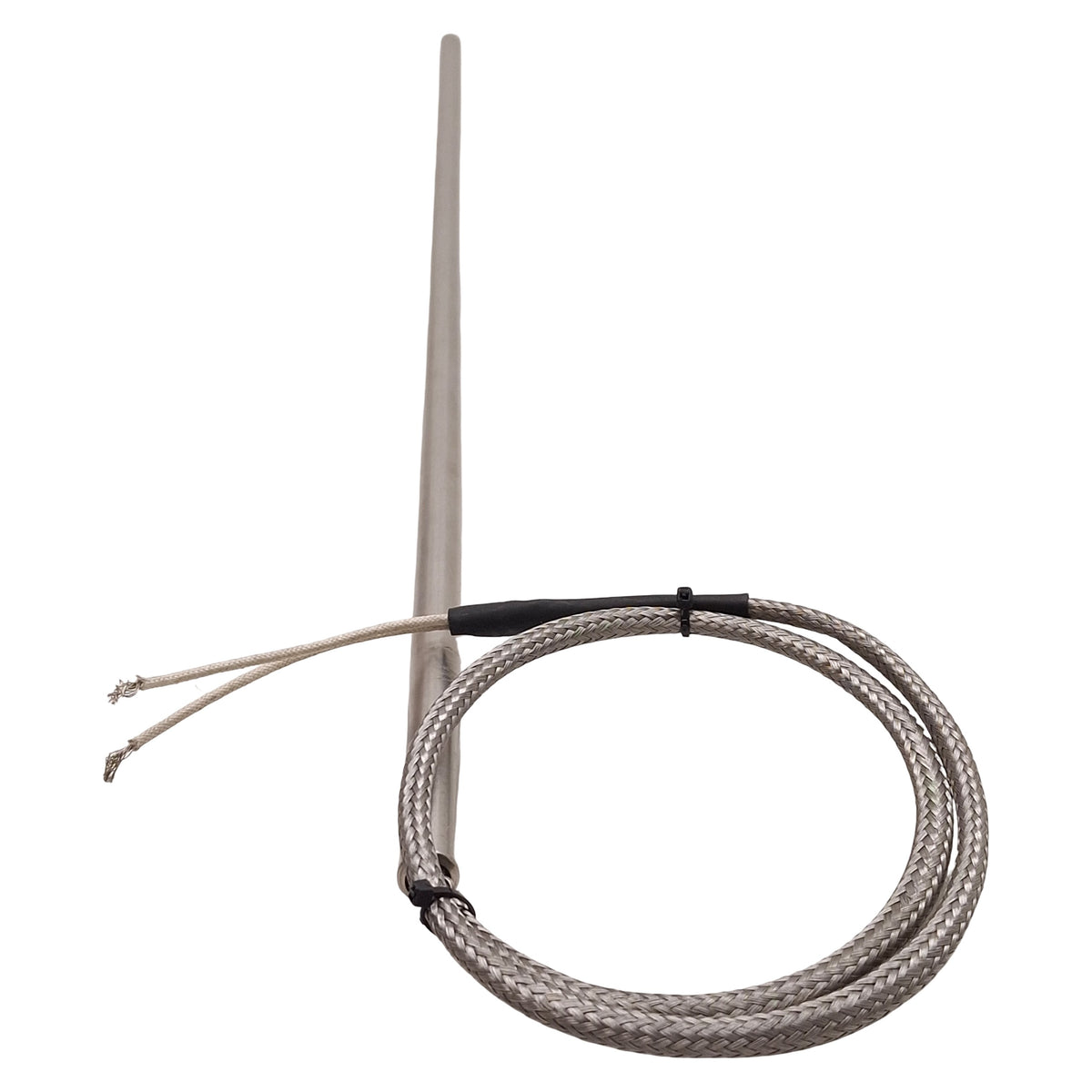Used Entherm CHJ28A21K24SB Cartridge Heater 1000W 240VAC ø1/2in x 28in, 24in SS Braid