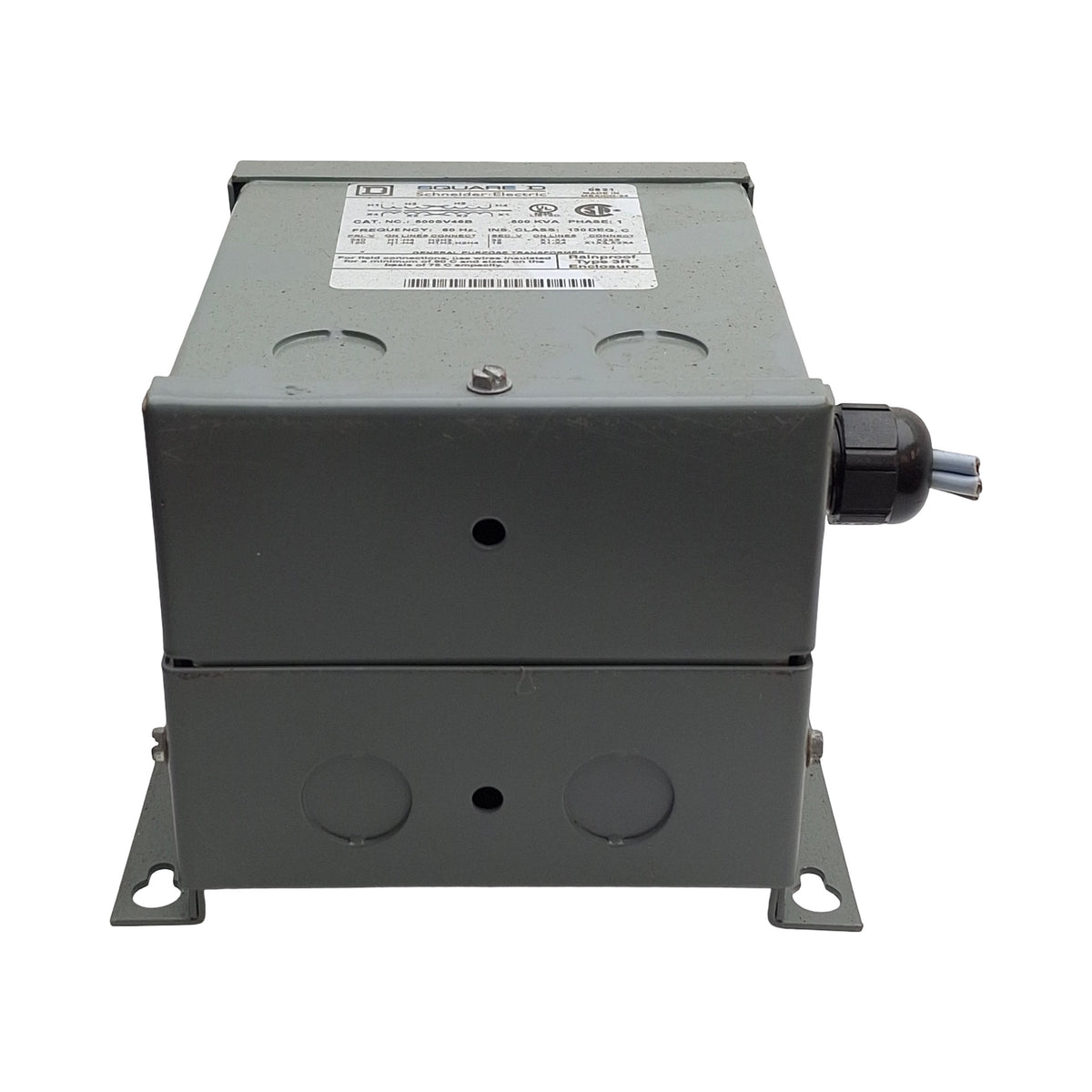 Used Square D 500SV46B Transformer, 1-Ph, 120x240VAC Primary, 16/32VAC Second, 0.5KVA