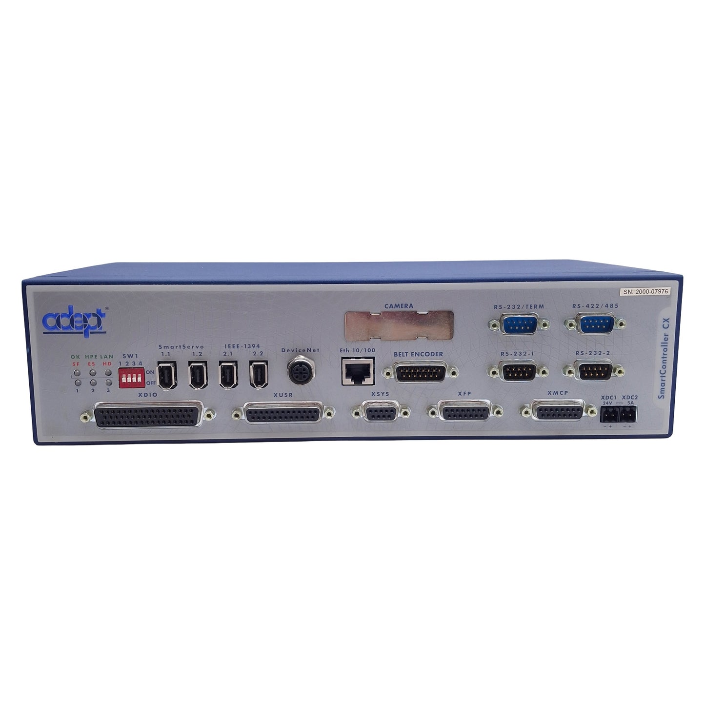 Used Adept 20000-310R Rev U1 SmartController CX w/ 128MB CF Card, IEEE-1394, 24VDC