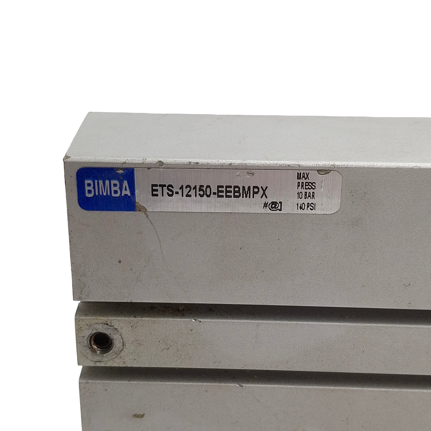 Used Bimba ETS-12150-EEBMPX Extruded Linear Thruster, 12mm Bore x 150mm Stroke, 10-32