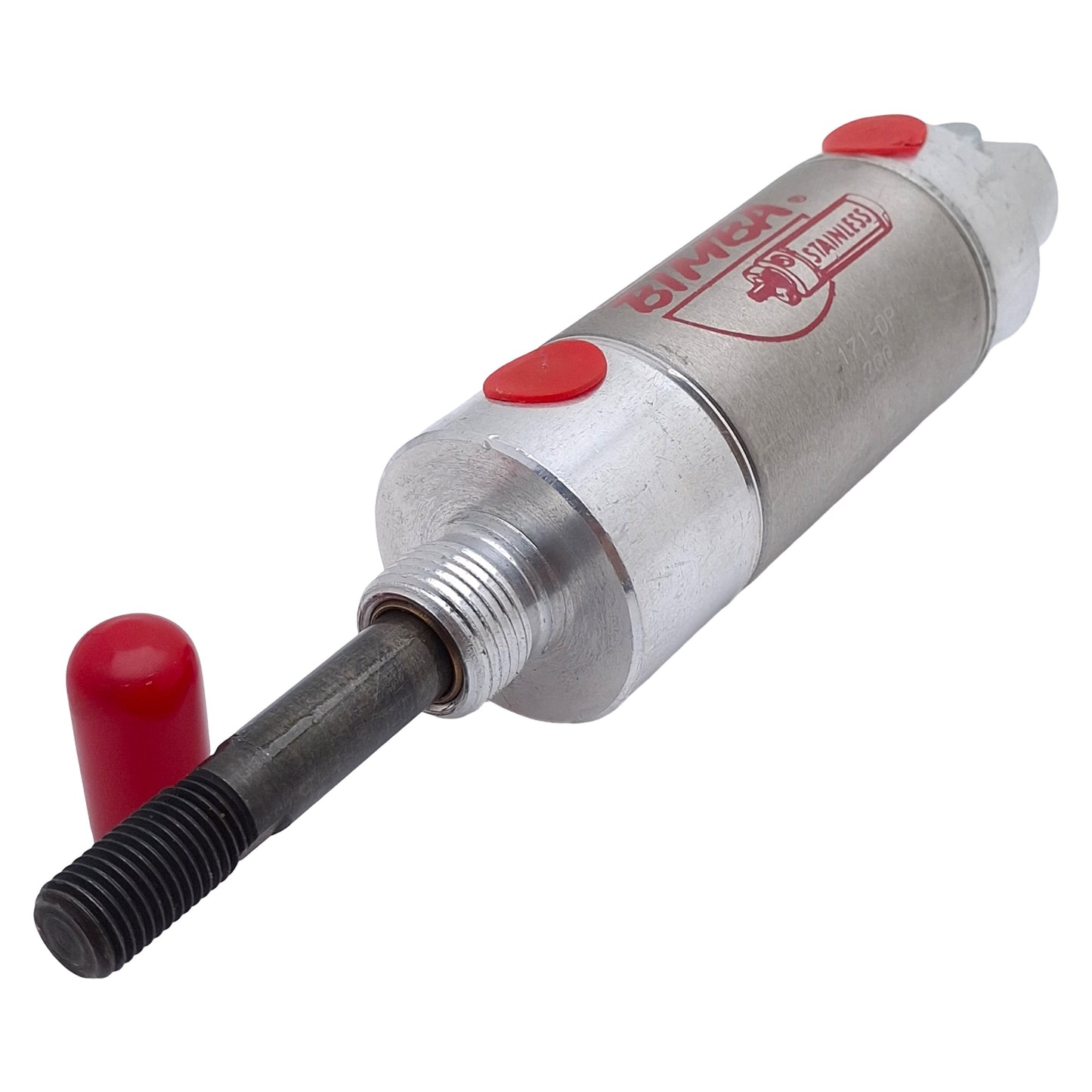 New Bimba 171-DP Pneumatic Cylinder, ø1-1/2in Bore, 1in Stroke, 1/8in NPT, 250psi