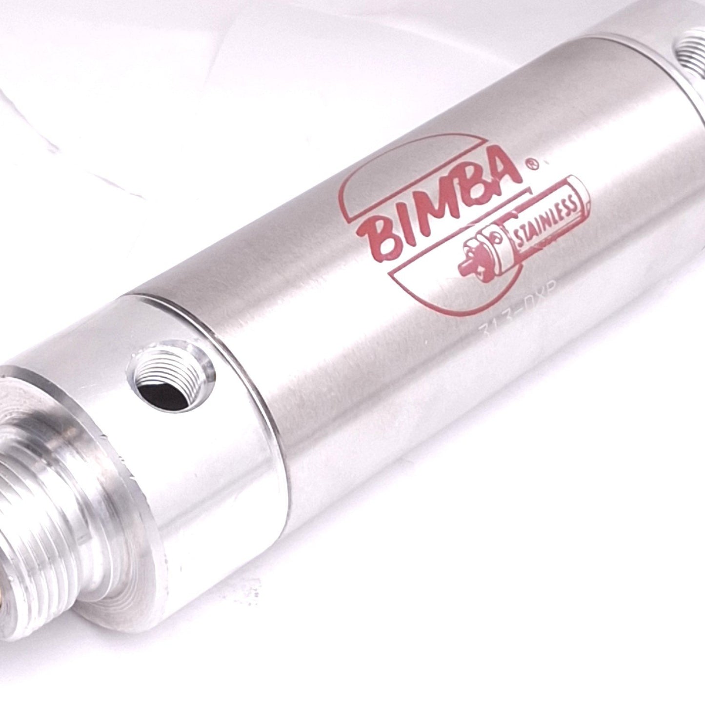 Used Bimba 313-DXP Pneumatic Cylinder, ø2in Bore, 3in Stroke, 1/4in NPT, 250psi Max