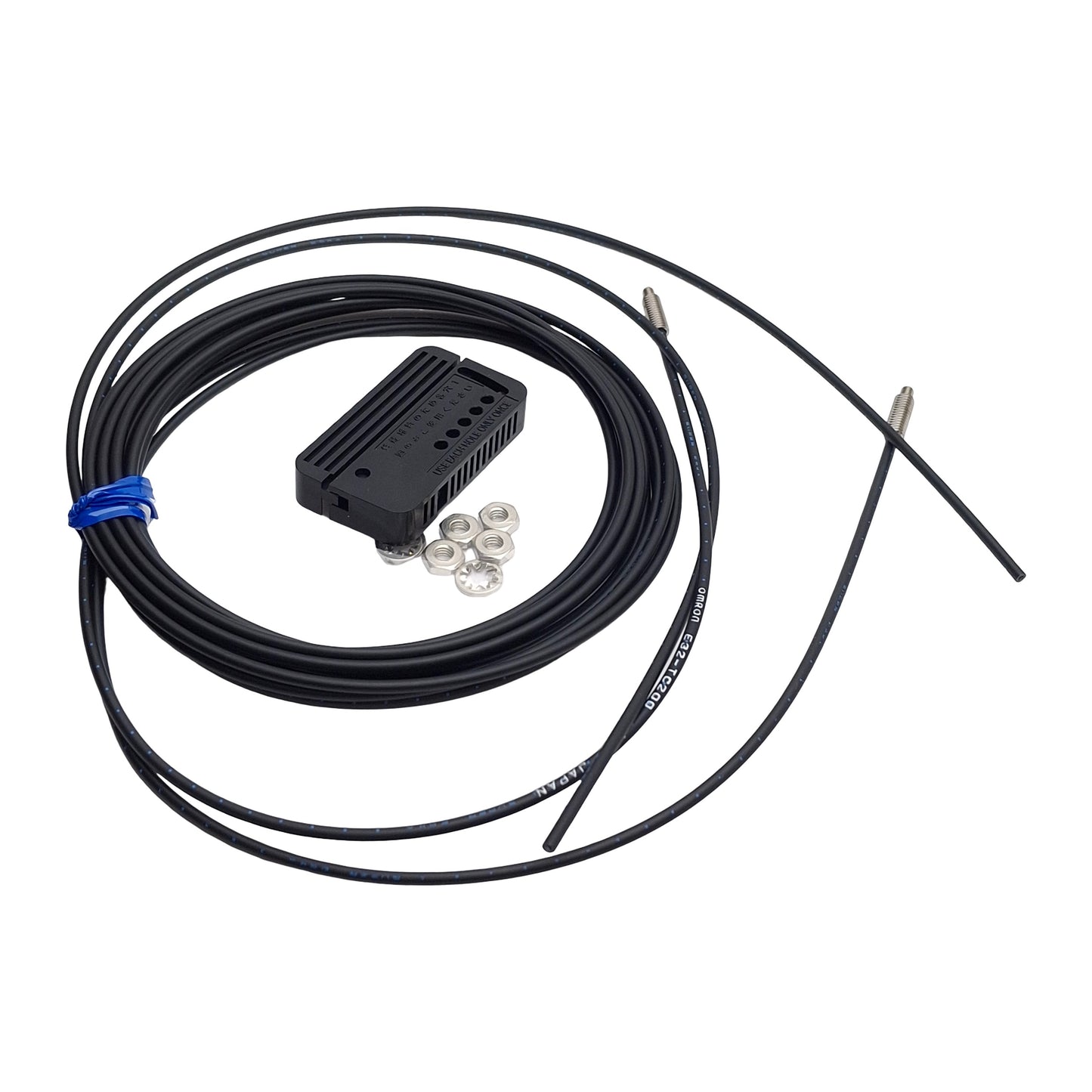 New Omron E32-TC200 Fiber Optic Cable M4 Head, M2.6 Tip, 2m Length, ø1mm Bundle