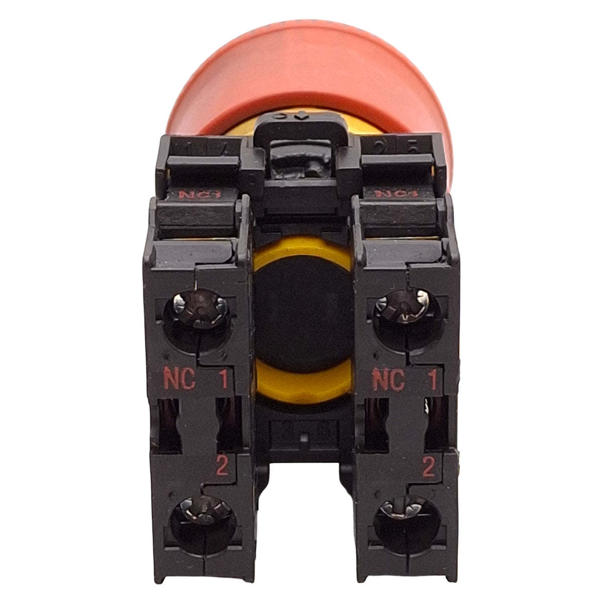 Used Eaton M22-PV-K02 Emergency Stop Button, Push-Pull, ø22.5mm, 2NC, 600VAC/250VDC