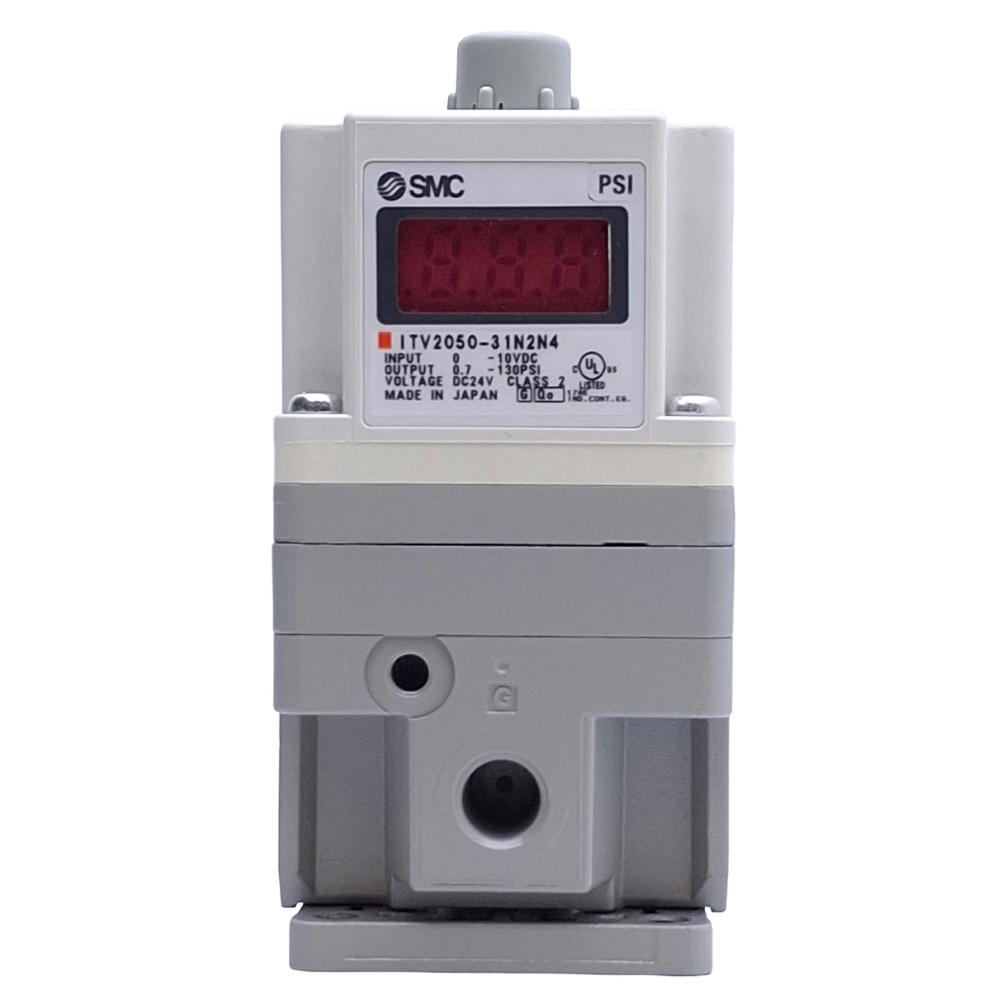 New SMC ITV2050-31N2N4 Electro-Pneumatic Regulator, 0.7-127psi, 1500L/min, 24VDC