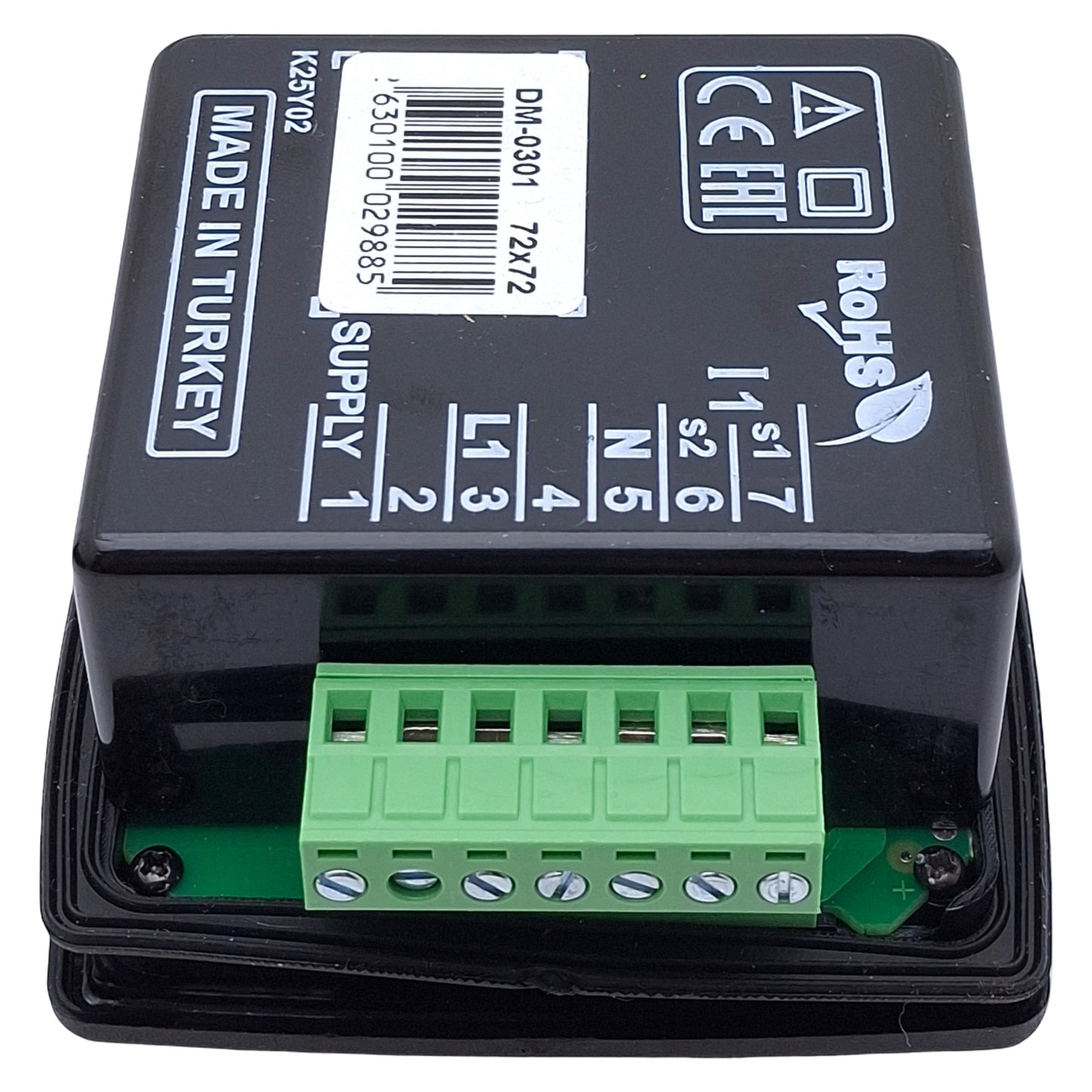 New DATAKOM DM-0301 Digital Multimeter, 4-Digit, 1-Phase, 5A 10-300VAC, 72x72mm