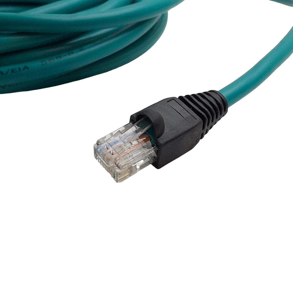 New – Open box Banner Engineering IVUC-E-415 Double Ended Cordset, M8 4-Pin F to RJ45 Male, 5m