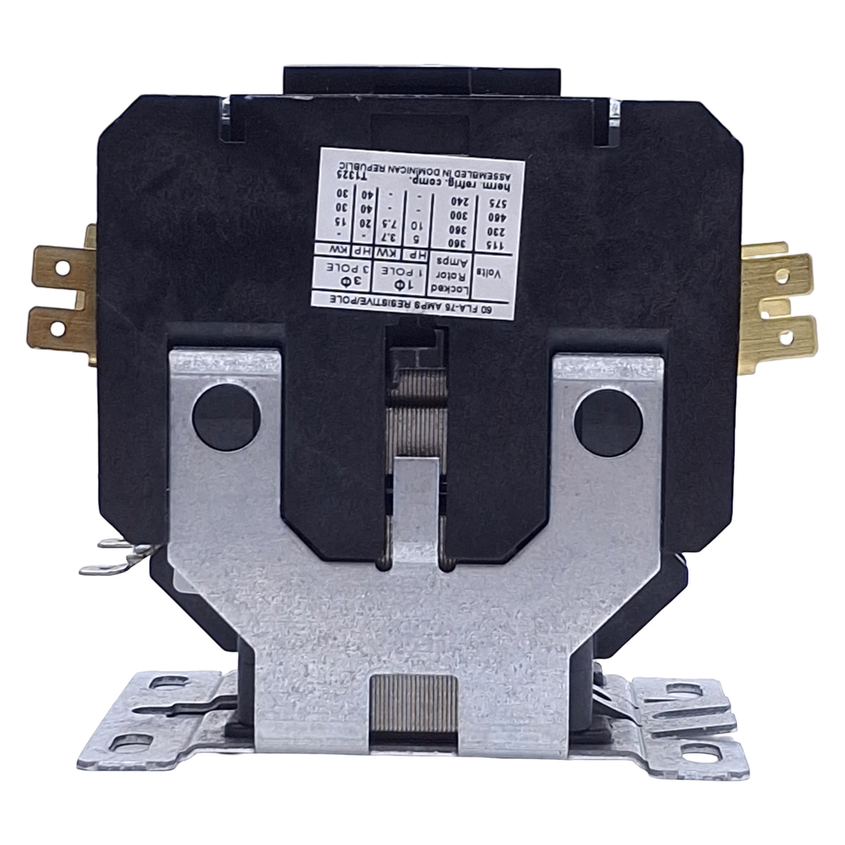New – Open box Eaton C25FNF260A Definite Purpose Contactor 2-Pole, 60A, 110-240VAC Coil